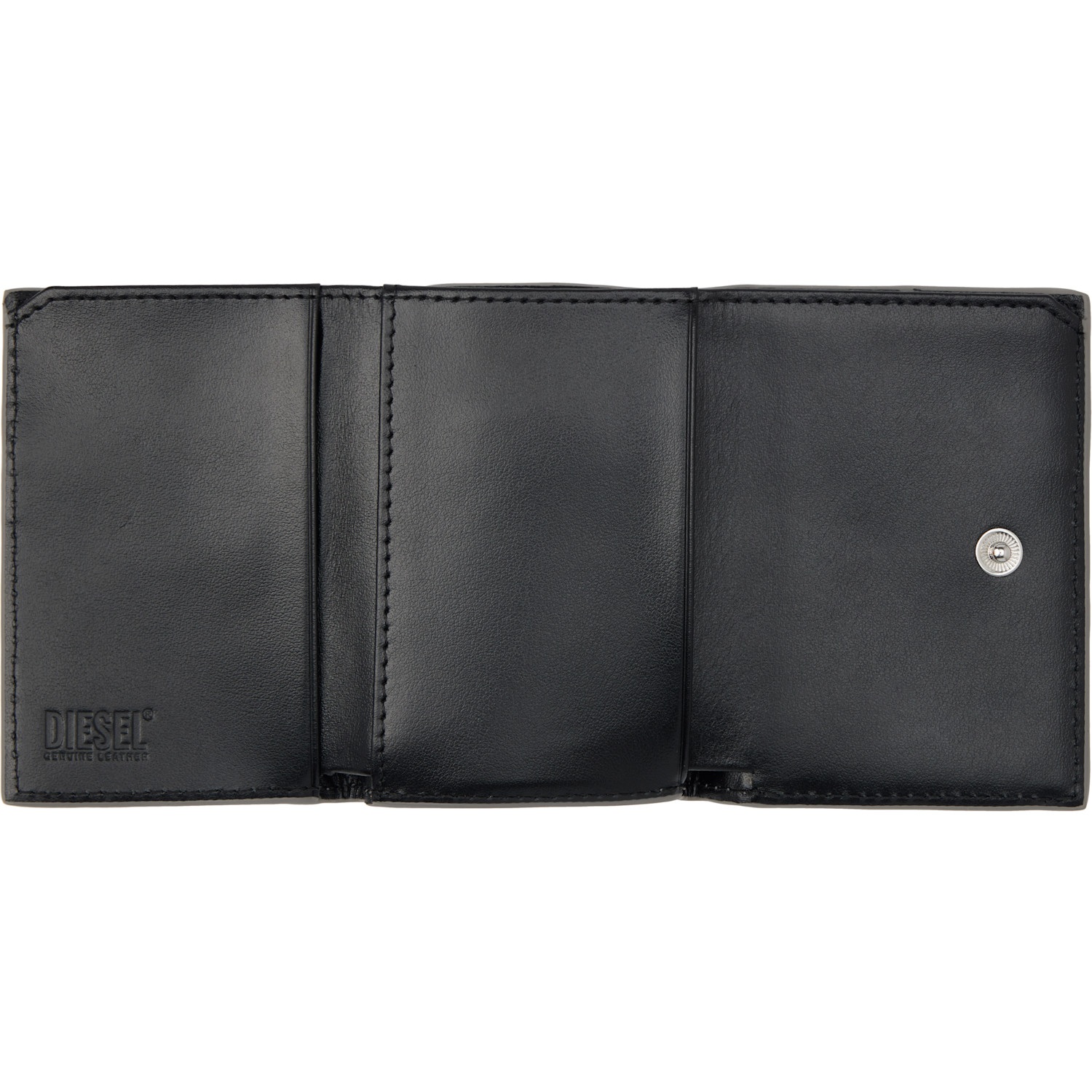  Diesel Silver 1dr Tri Fold Coin Xs Ii Wallet 