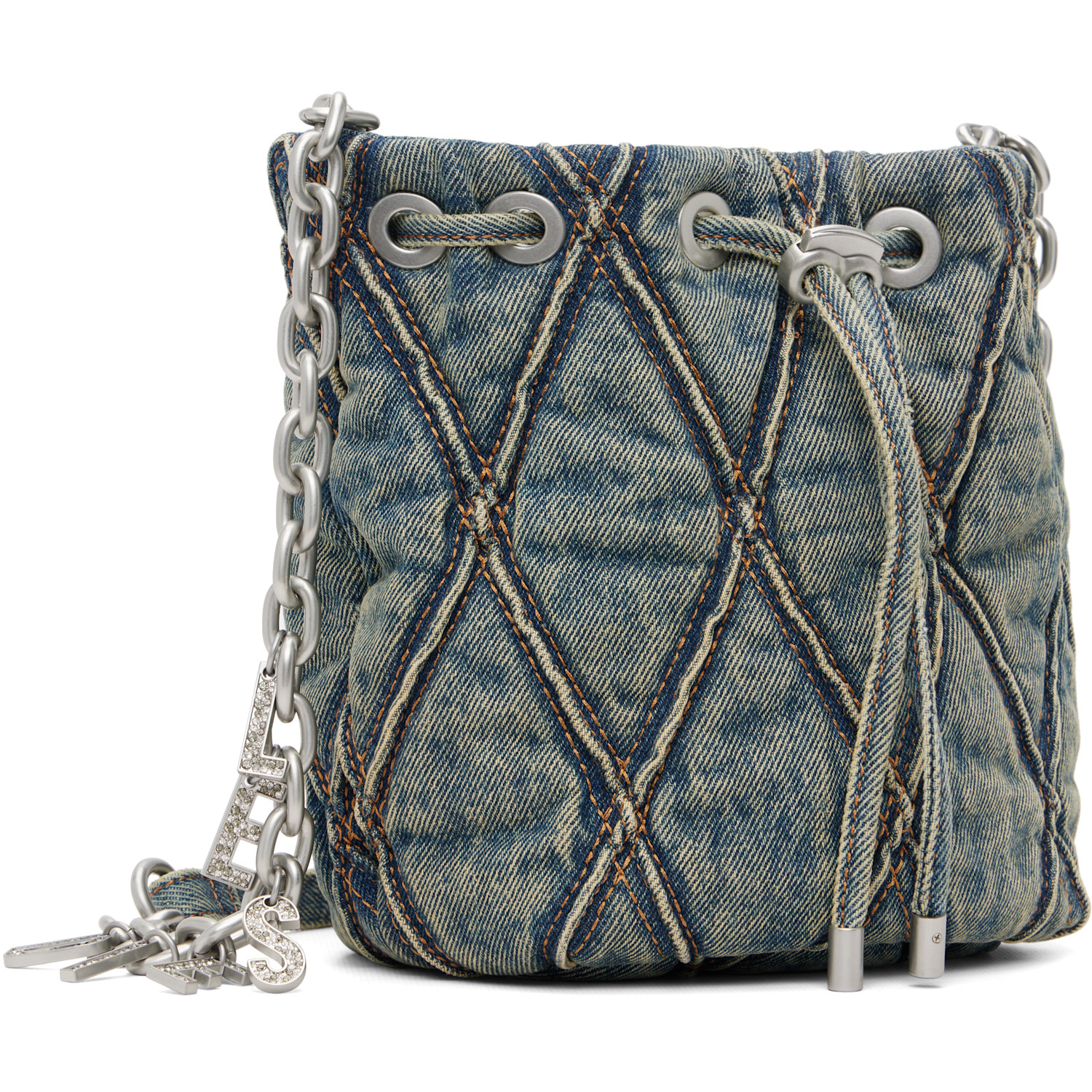  Diesel Blue Charm-d Bucket S Bag 