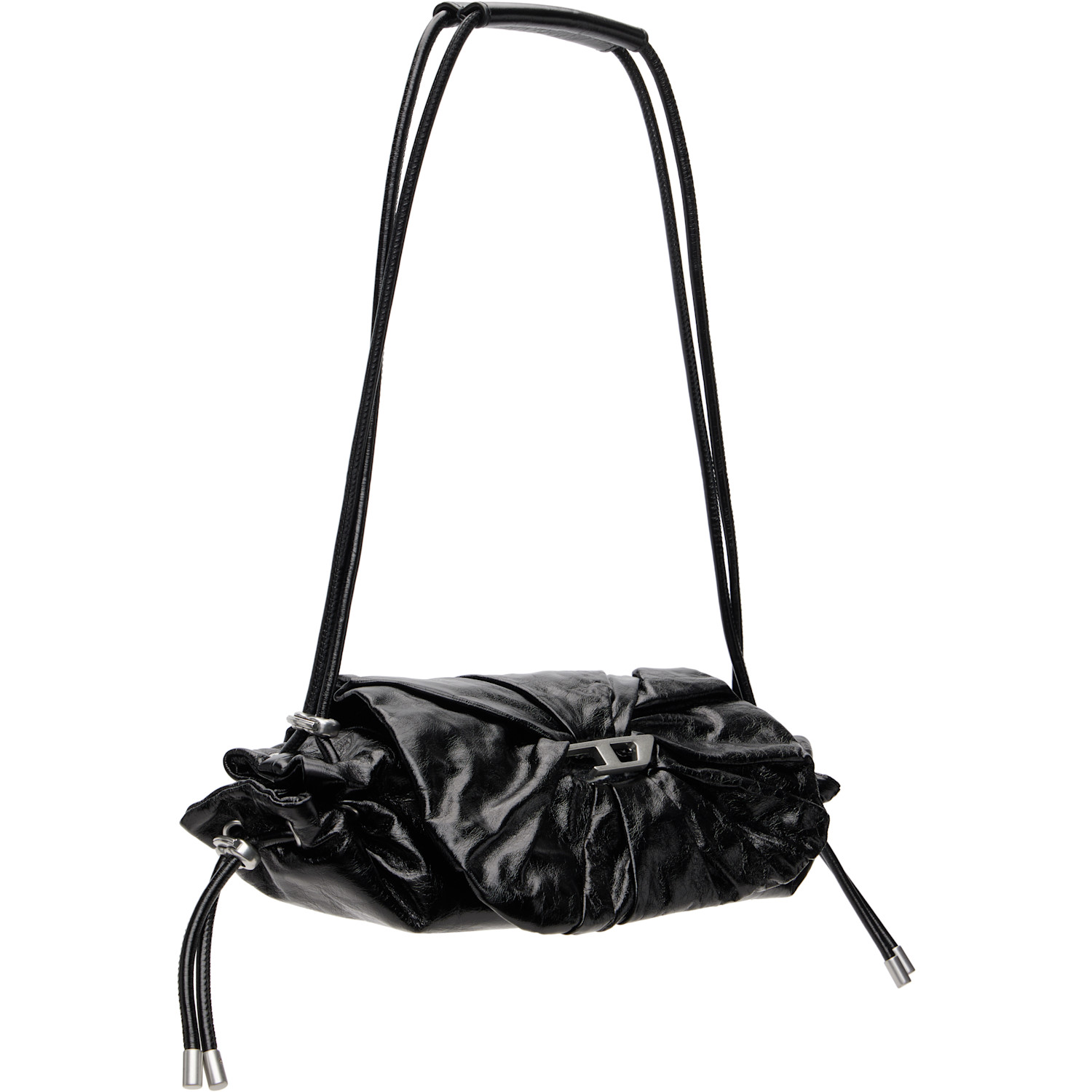  Diesel Black Scrunch-d Shoulder S Bag 