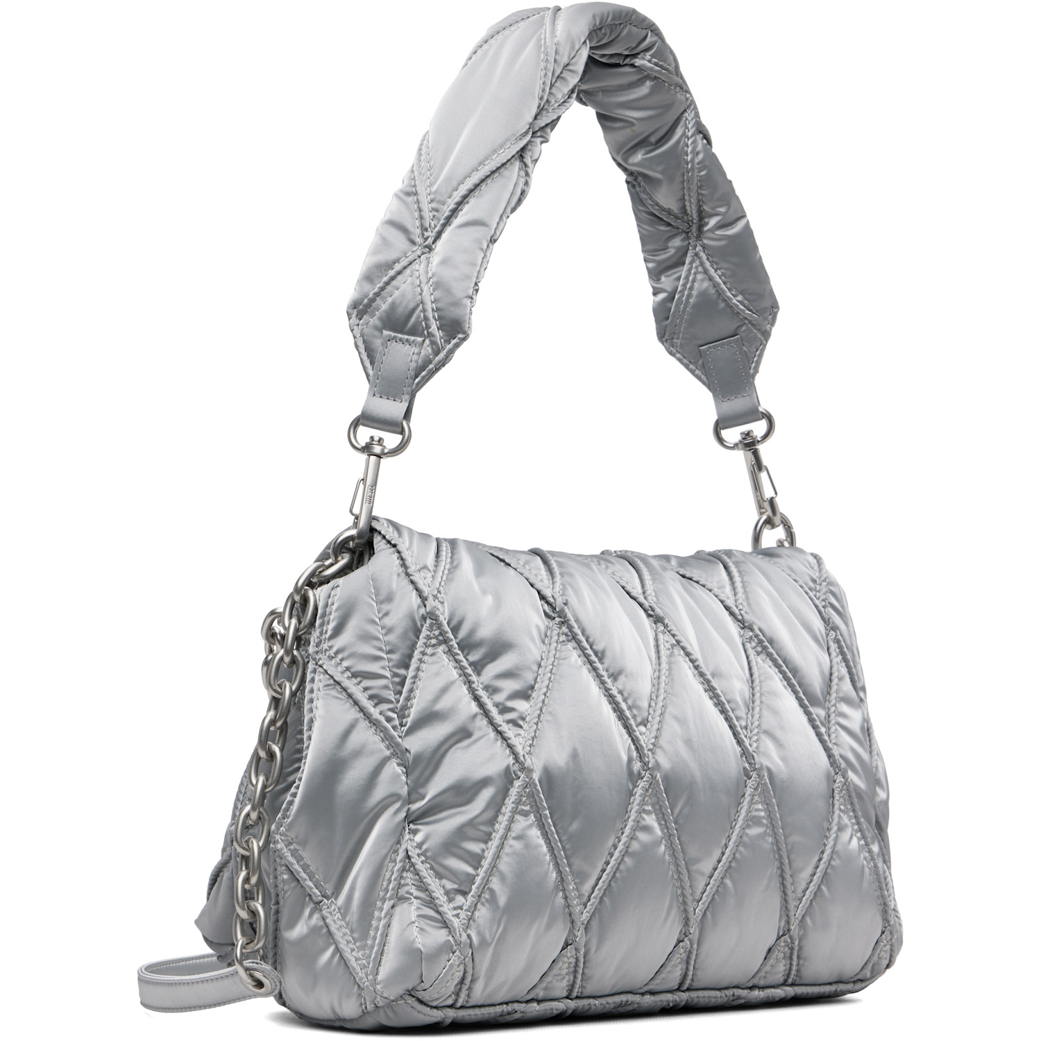  Diesel Silver Charm-d Shoulder M Bag 