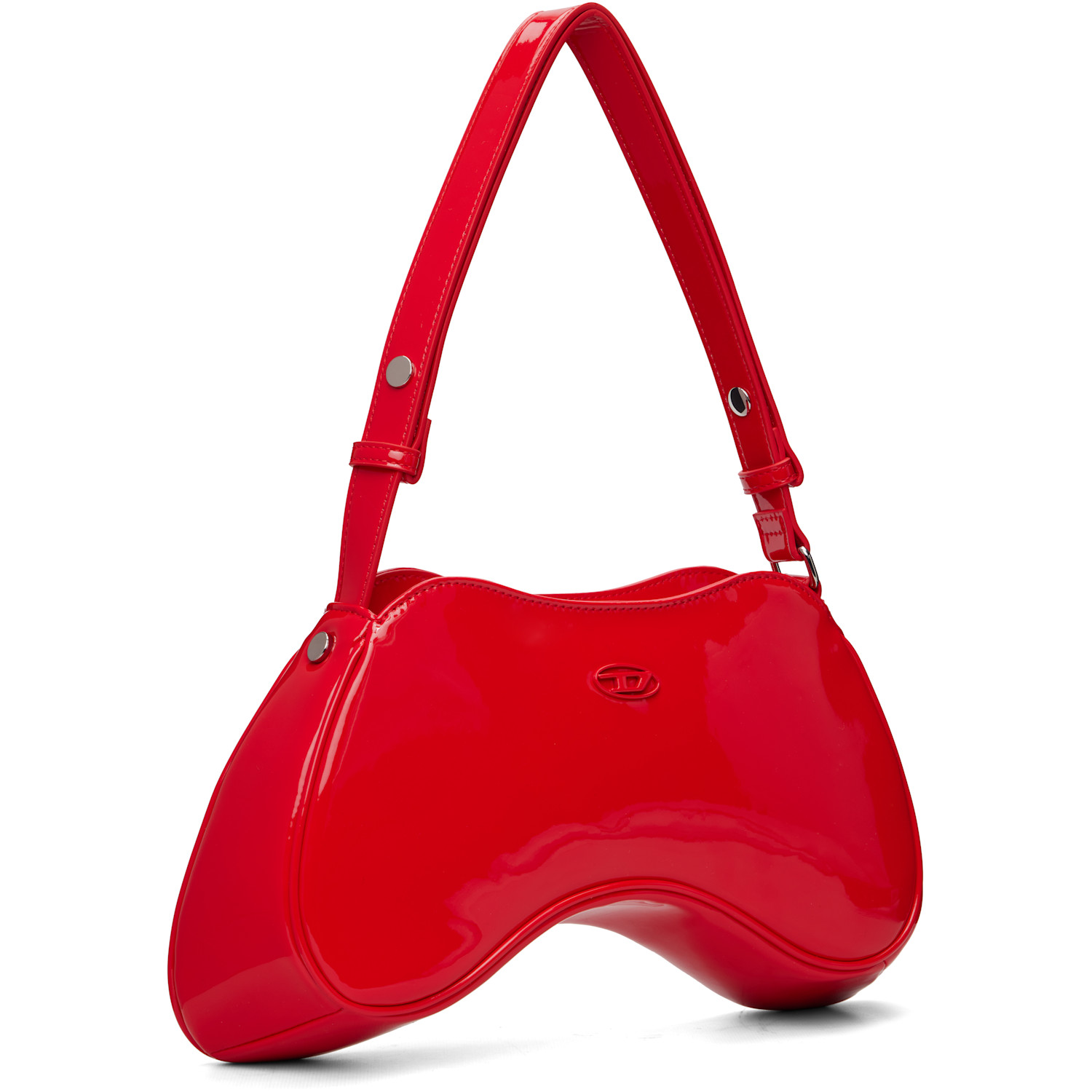  Diesel Red Play Shoulder Bag 