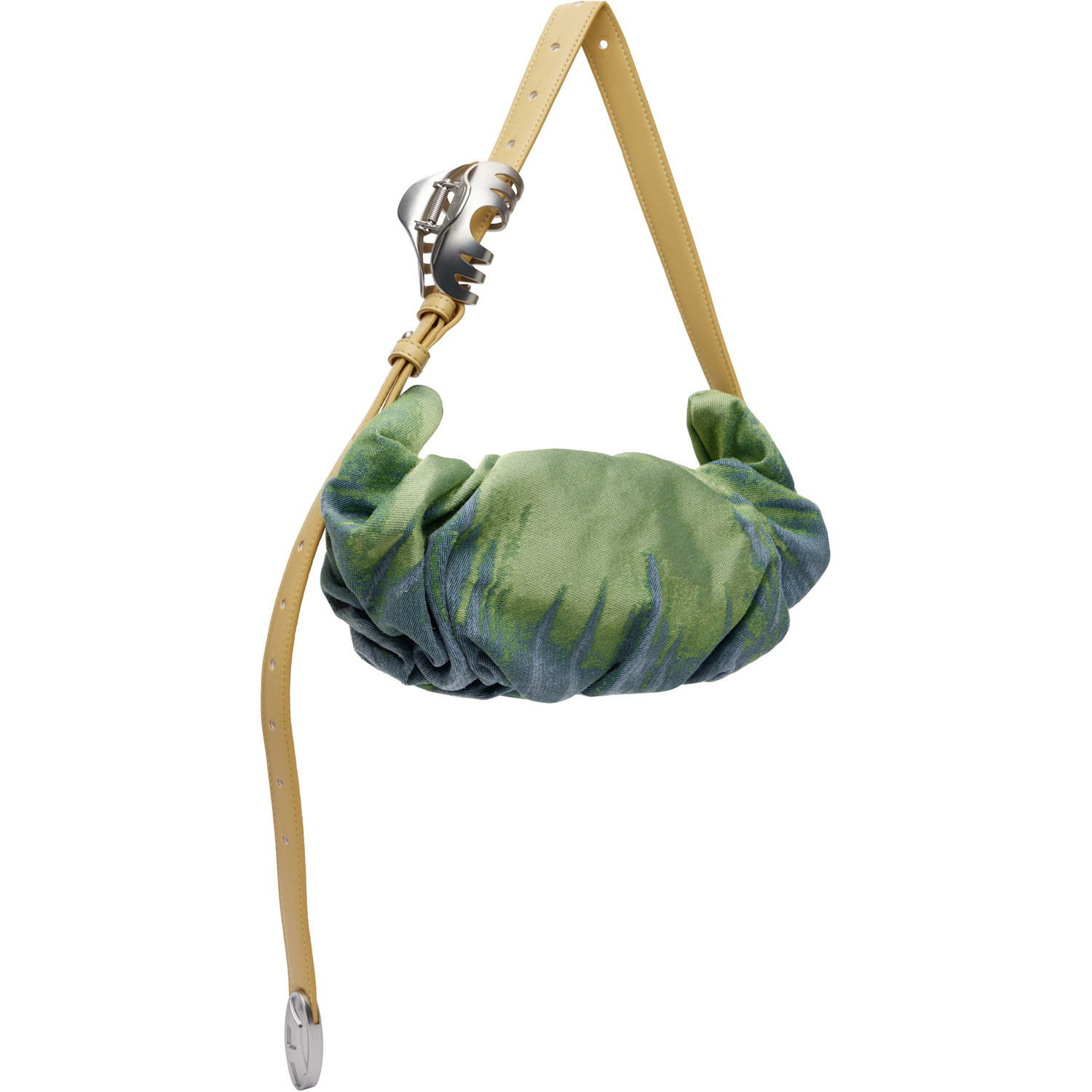  Diesel Green & Blue Grab-d-small Scrunched Bag 
