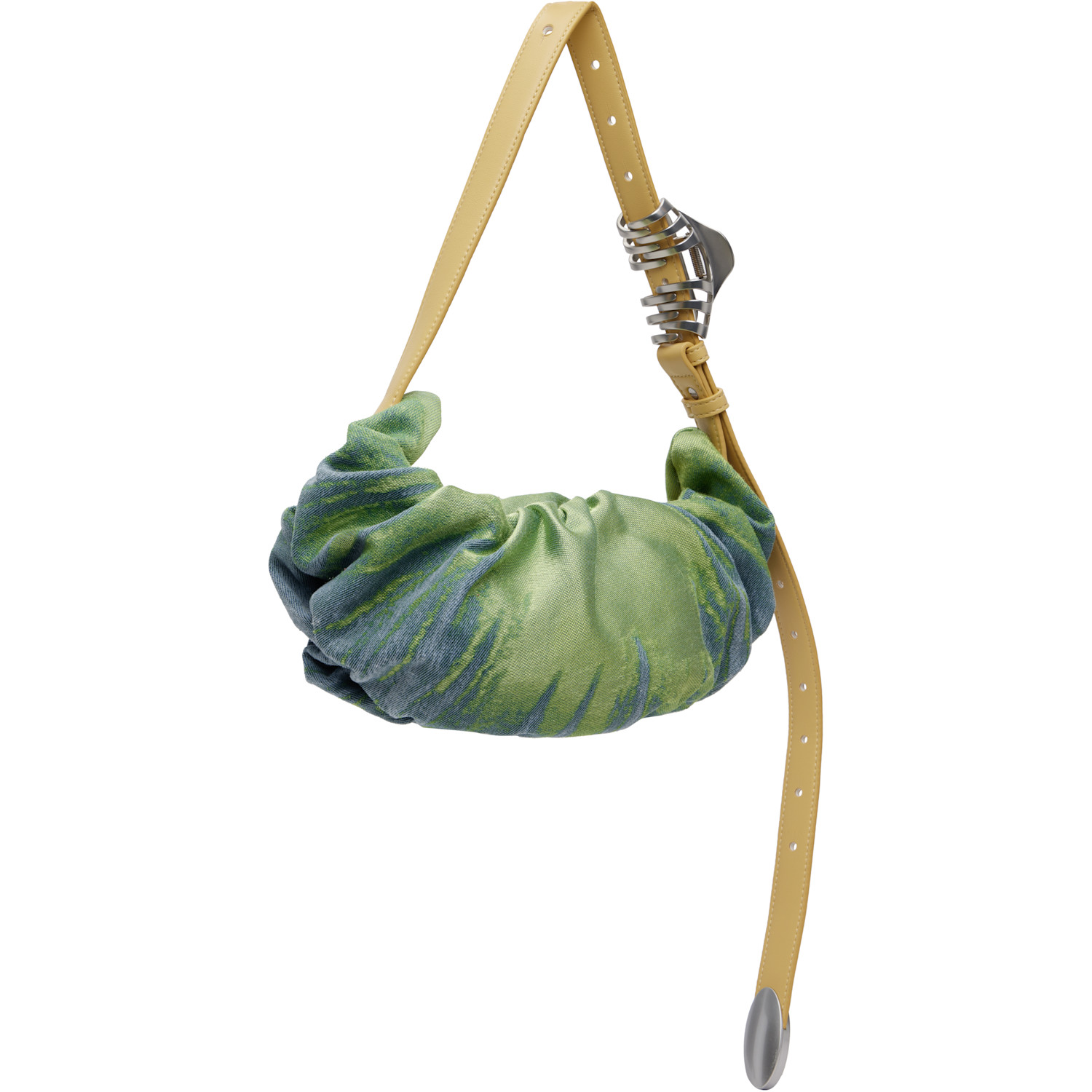  Diesel Green & Blue Grab-d-small Scrunched Bag 