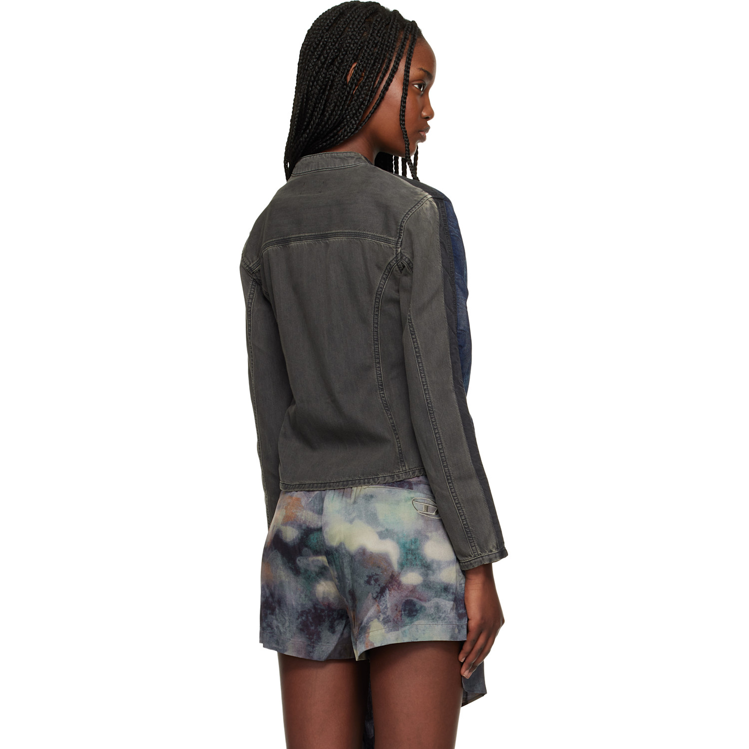  Diesel Blue & Black De-kaki-s Denim Jacket 