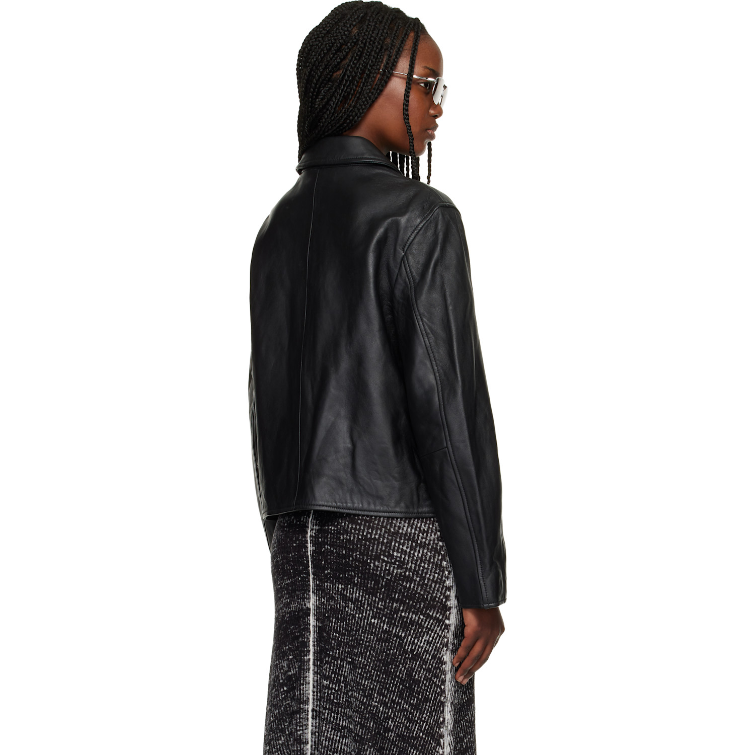  Diesel Black L-amar-fem-s2 Leather Jacket 