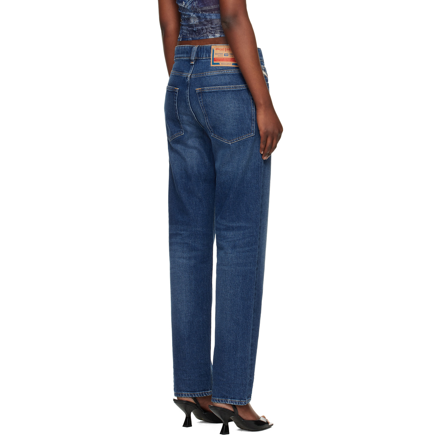  Diesel Blue 1988 D-ark 09l21 Regular Jeans 