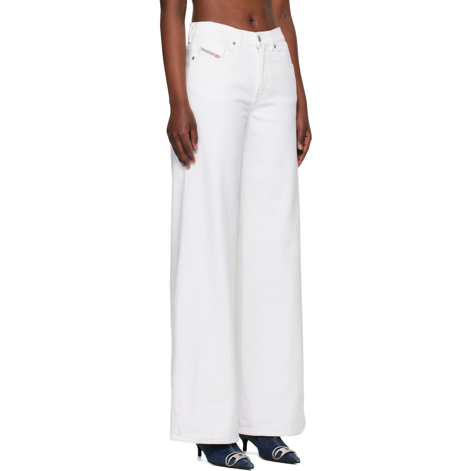 Diesel White 1978 D-akemi Flare Jeans 