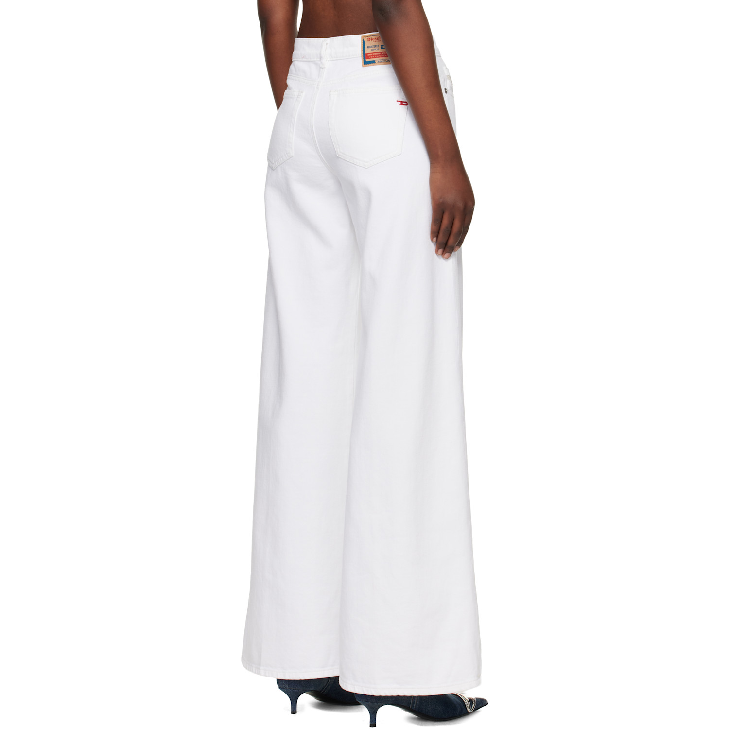  Diesel White 1978 D-akemi Flare Jeans 