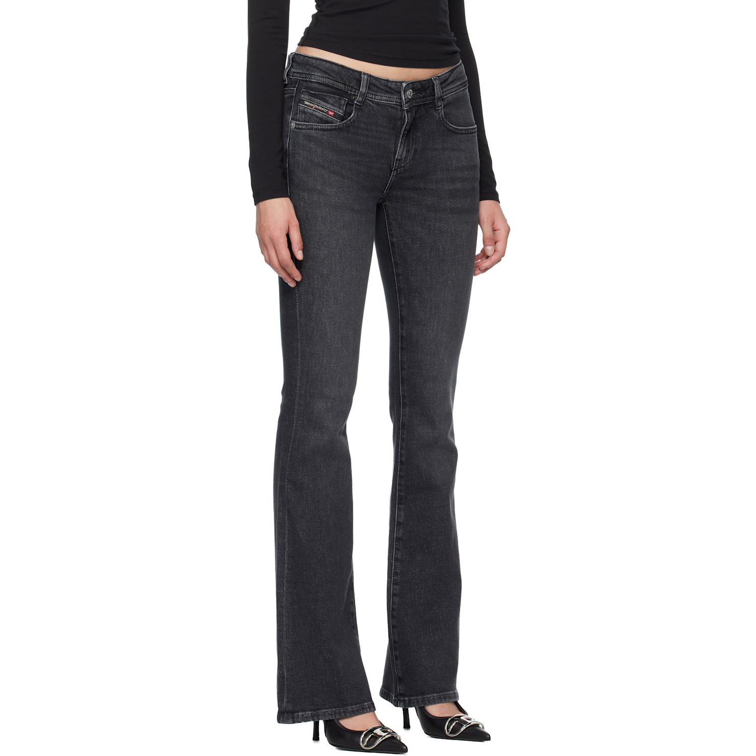  Diesel Black Bootcut 1969 D-ebbey Jeans 
