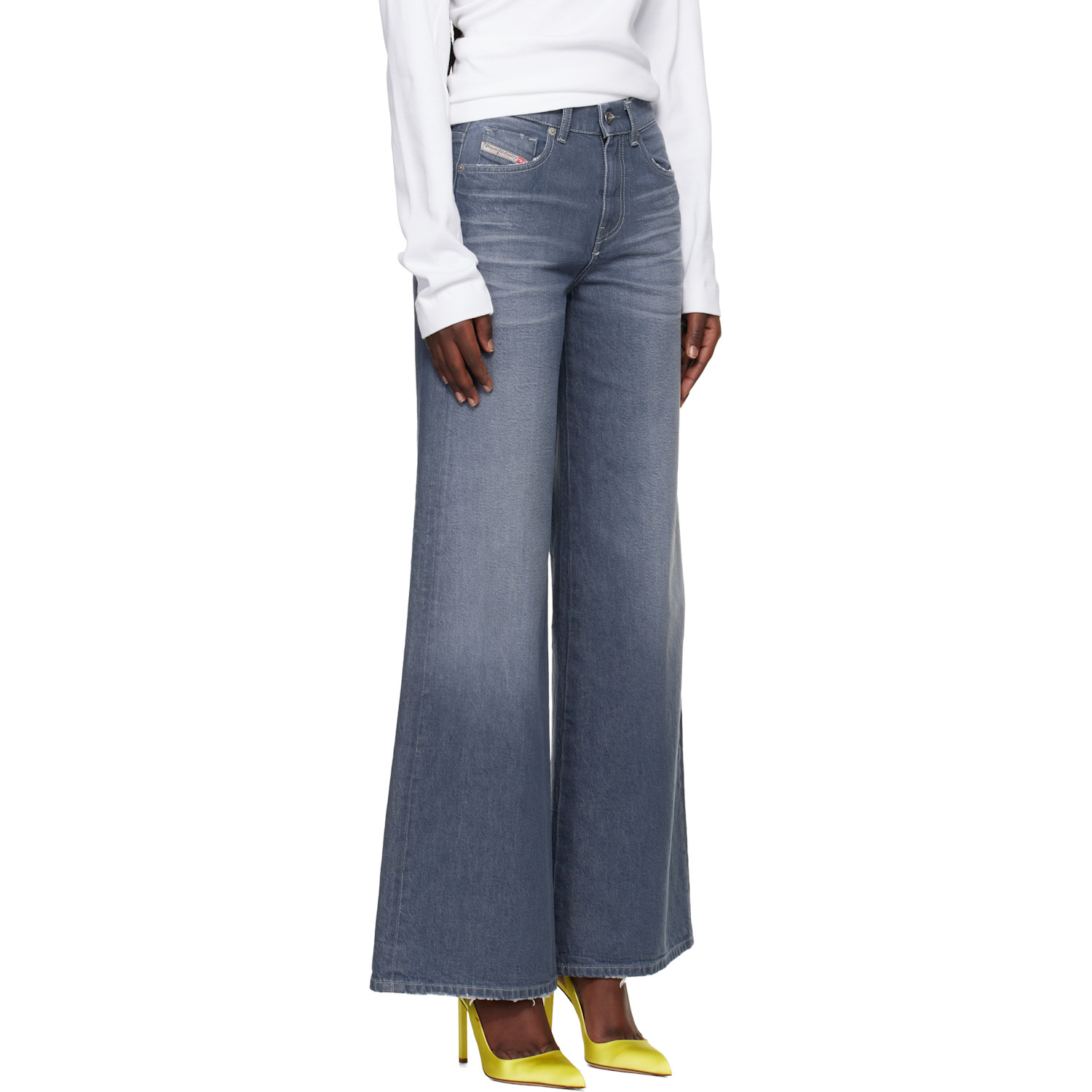  Diesel Gray 1978 D-akemi Flare Jeans 