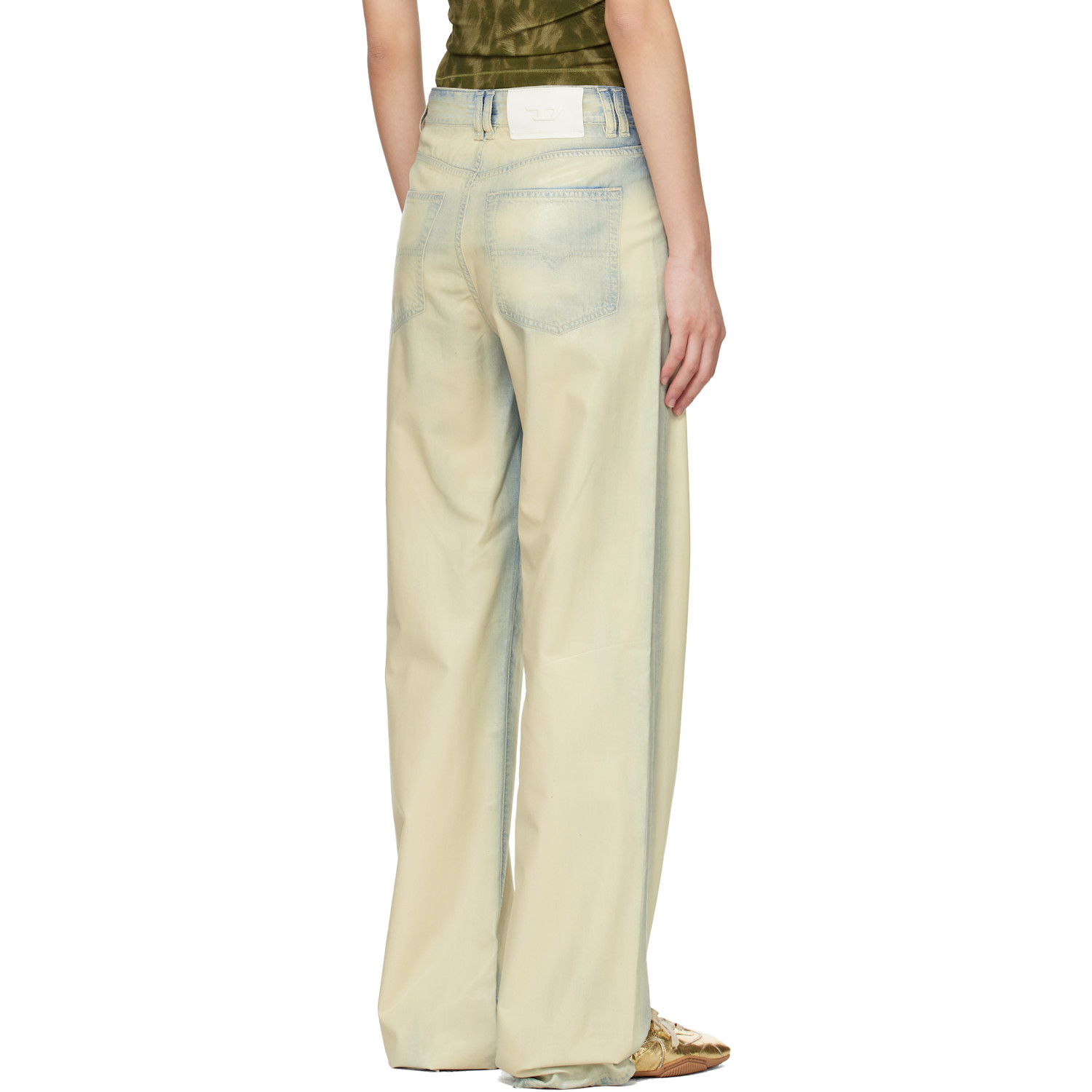  Diesel Blue & Off-white 1971 D-sent Regular High Waist Jeans 