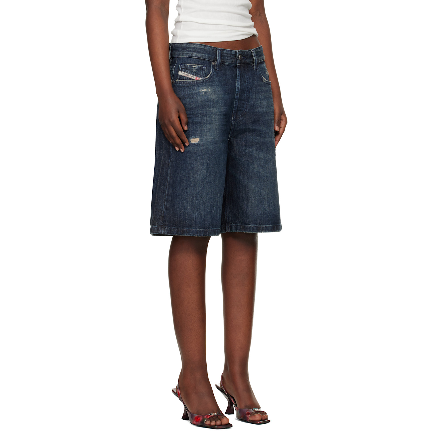  Diesel Navy De-sire-short Denim Shorts 
