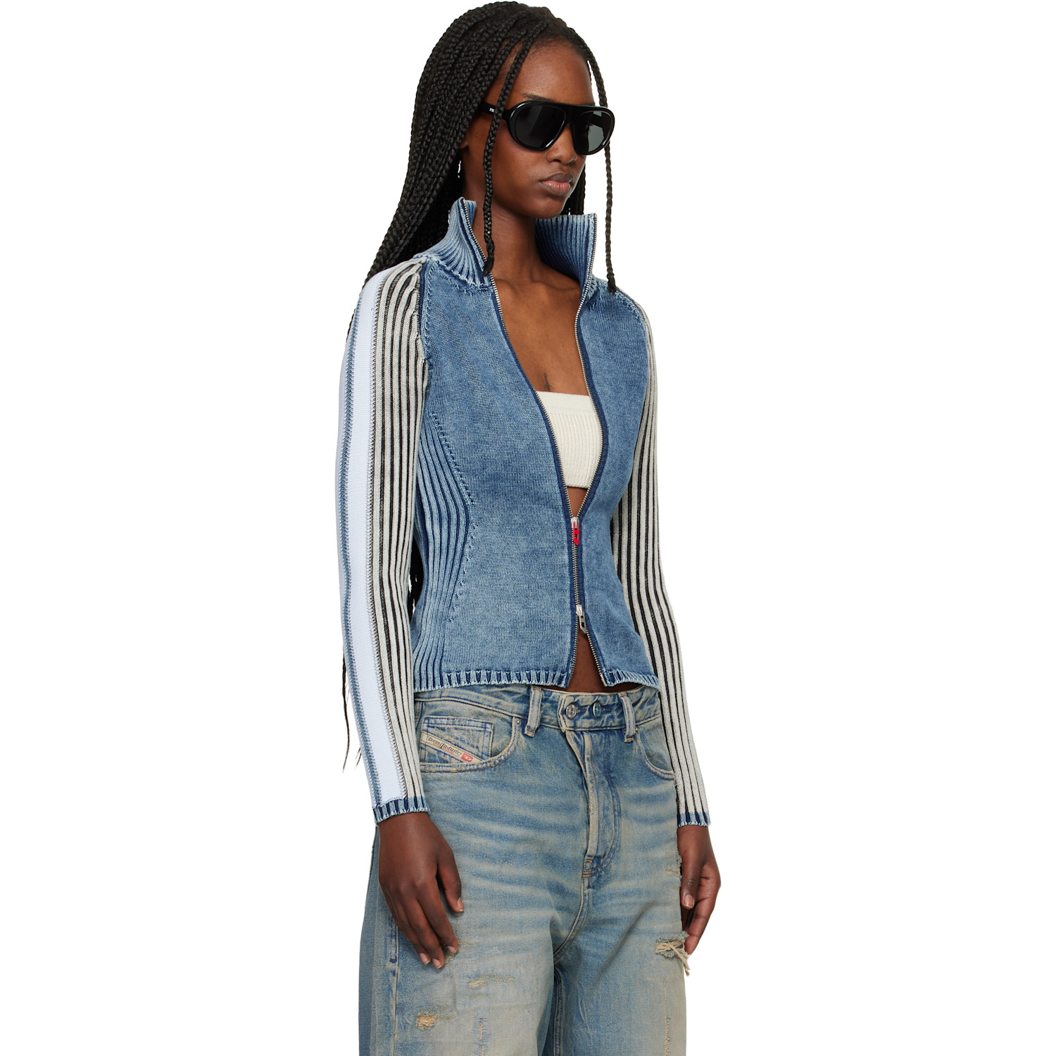  Diesel Blue M-estrella Cardigan 