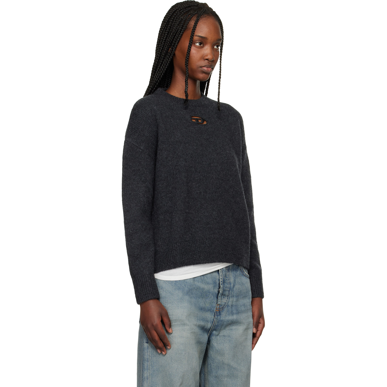  Diesel Gray M-areeta Sweater 