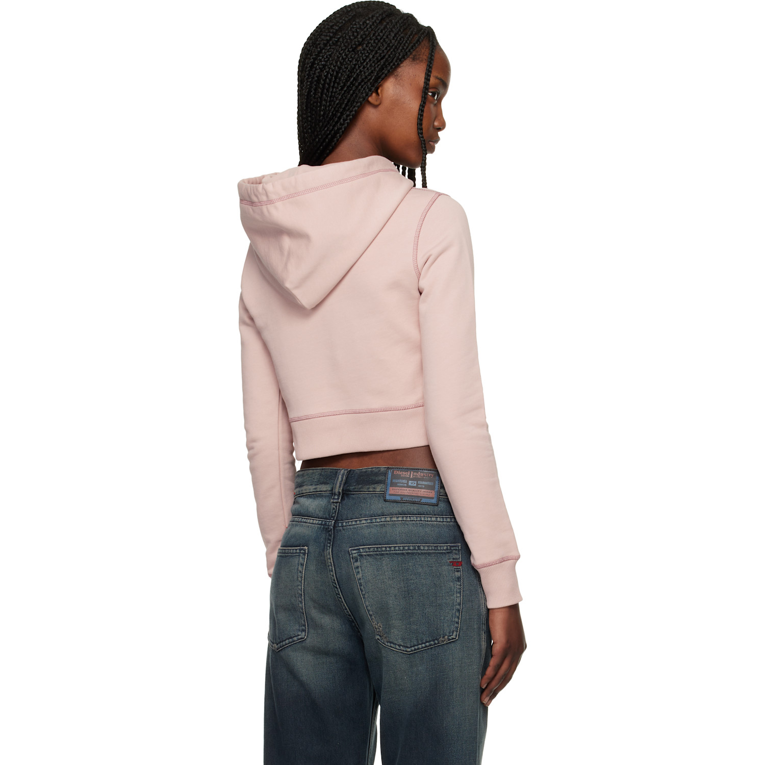 Diesel Pink F-slimmy-hood-s5 Hoodie 