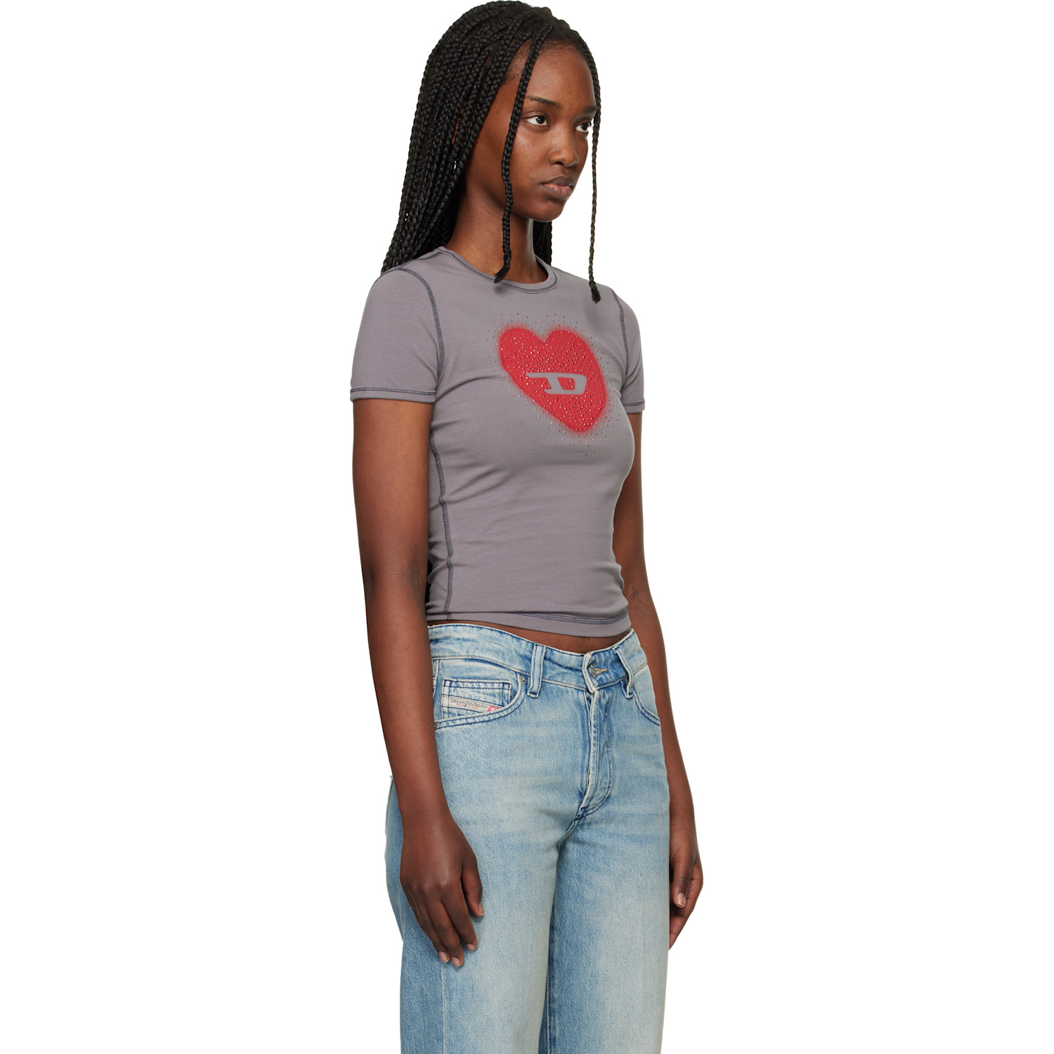  Diesel Gray T-uncuties-long-s5 T-shirt 