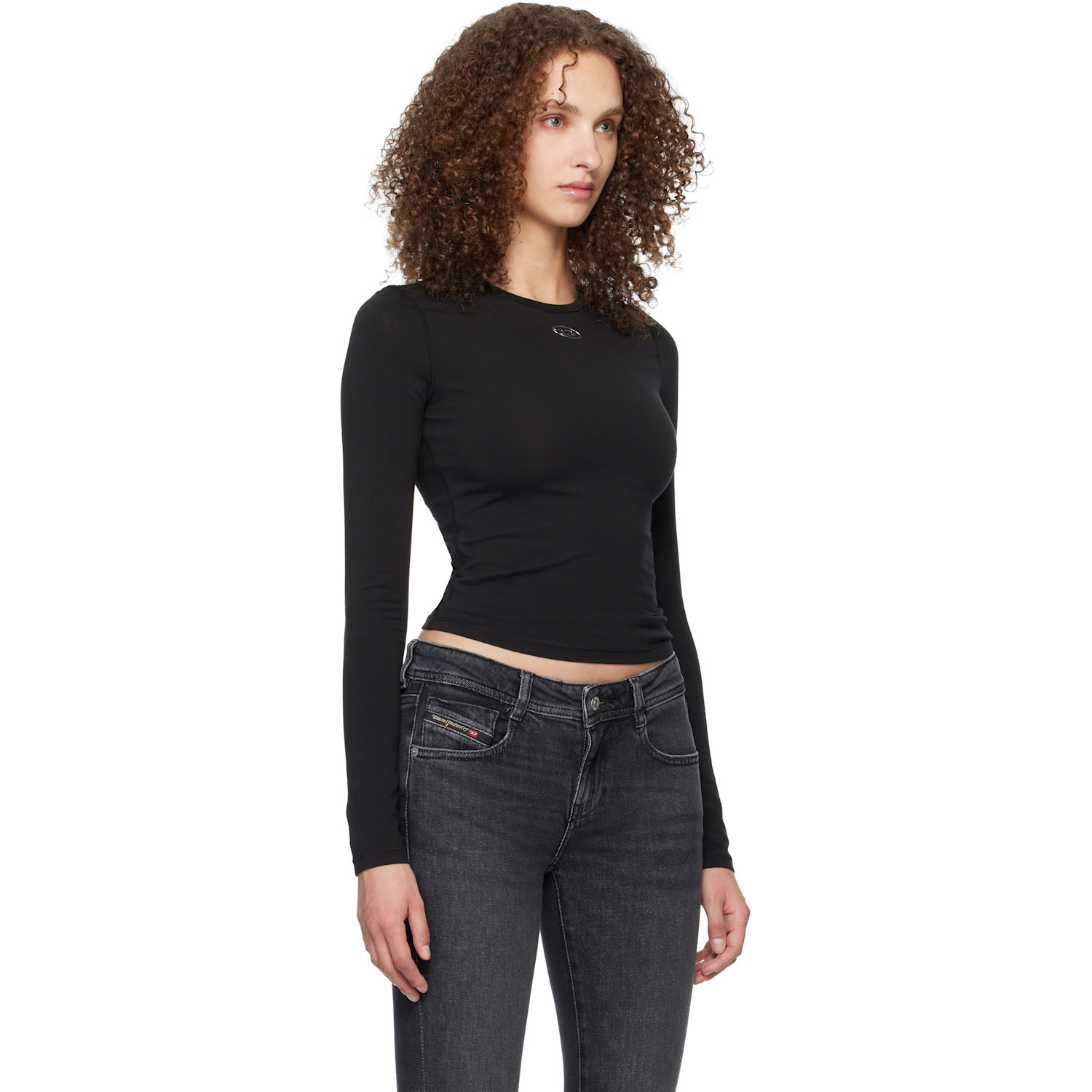  Diesel Black T-uncutieslong-ls-od T-shirt 