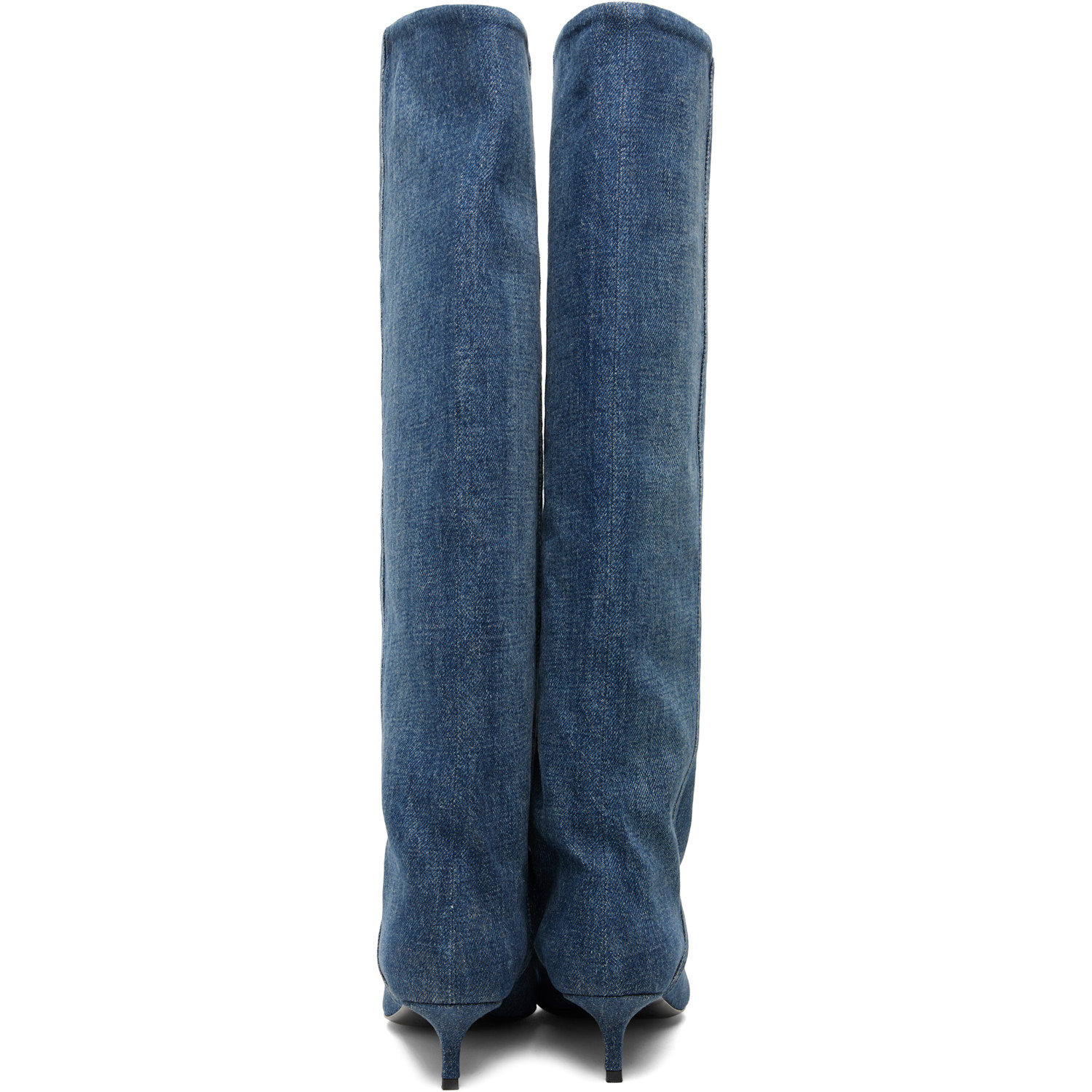  Diesel Blue D-venus Kb Slouchy Denim Tall Boots 