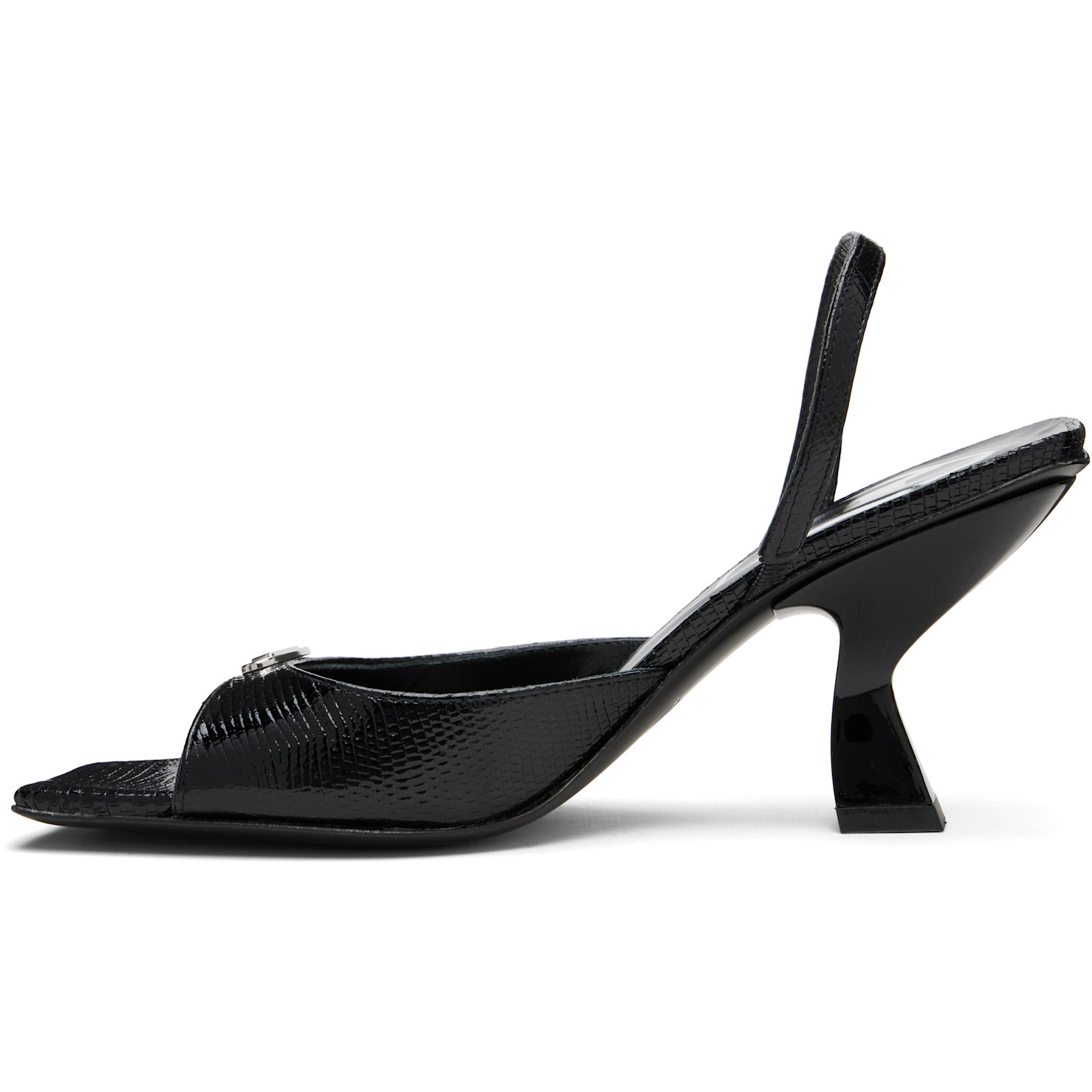  Diesel Black D-amber 75 Heeled Sandals 