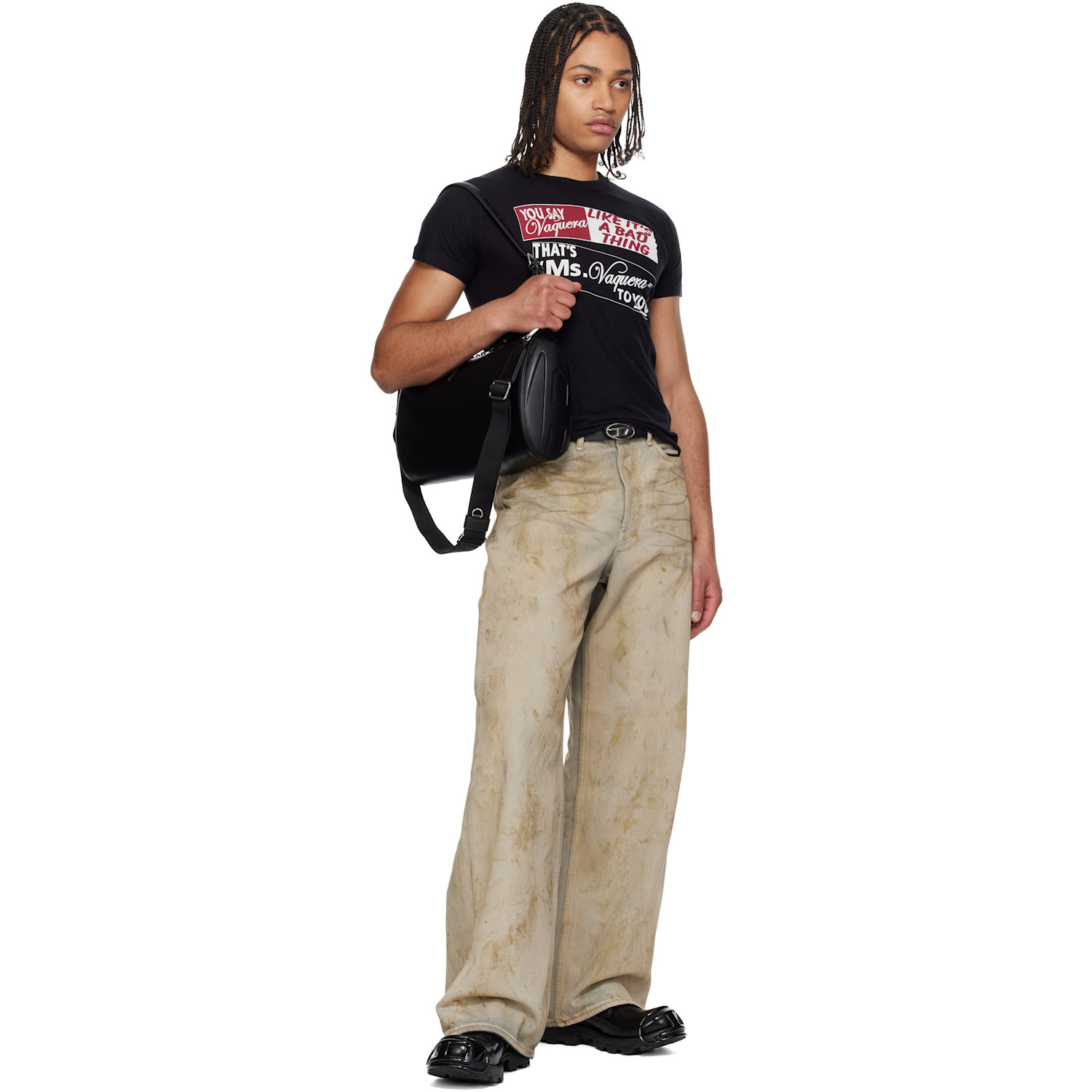  Diesel Black B-1dr Layer Belt 