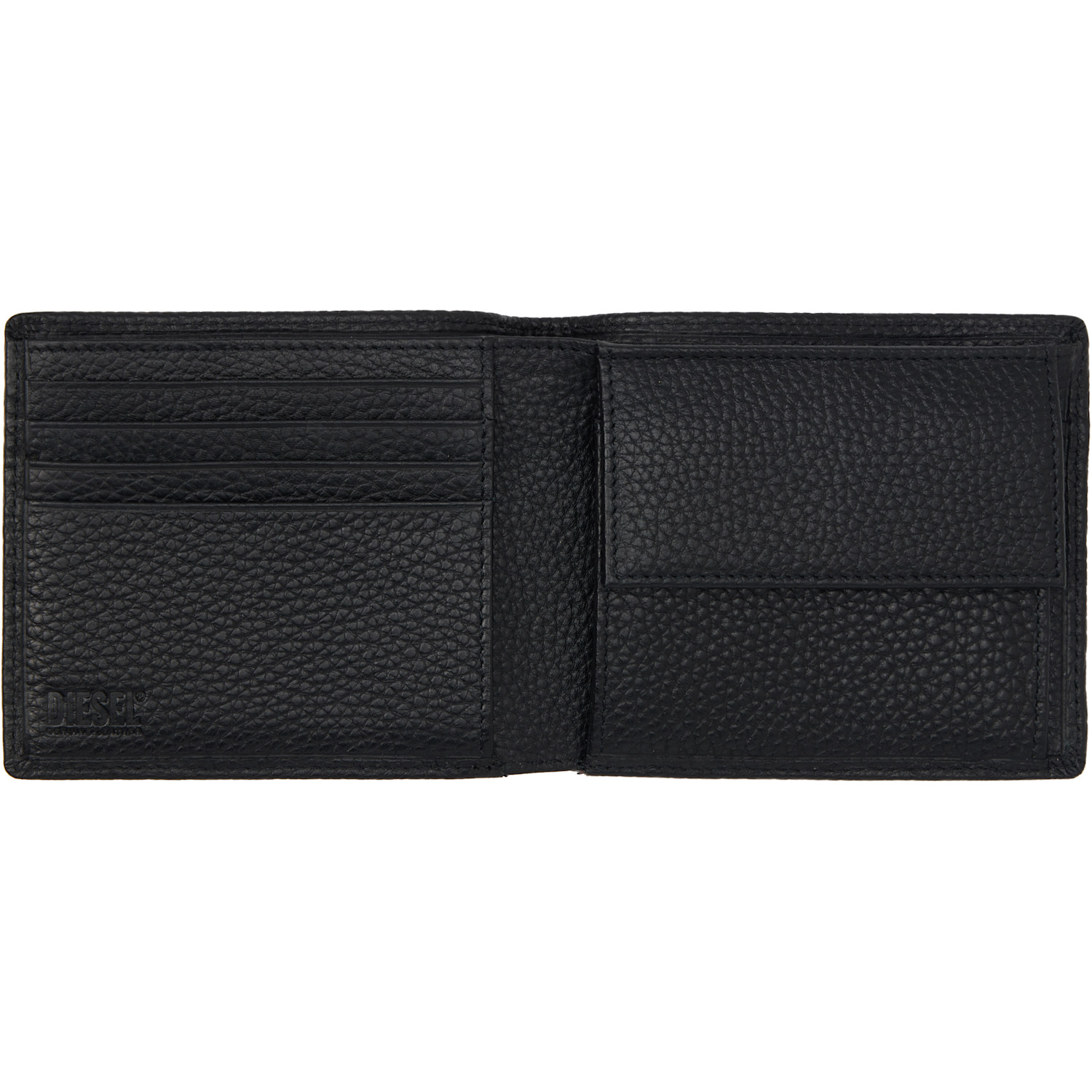  Diesel Black Bi Fold Coin S Wallet 