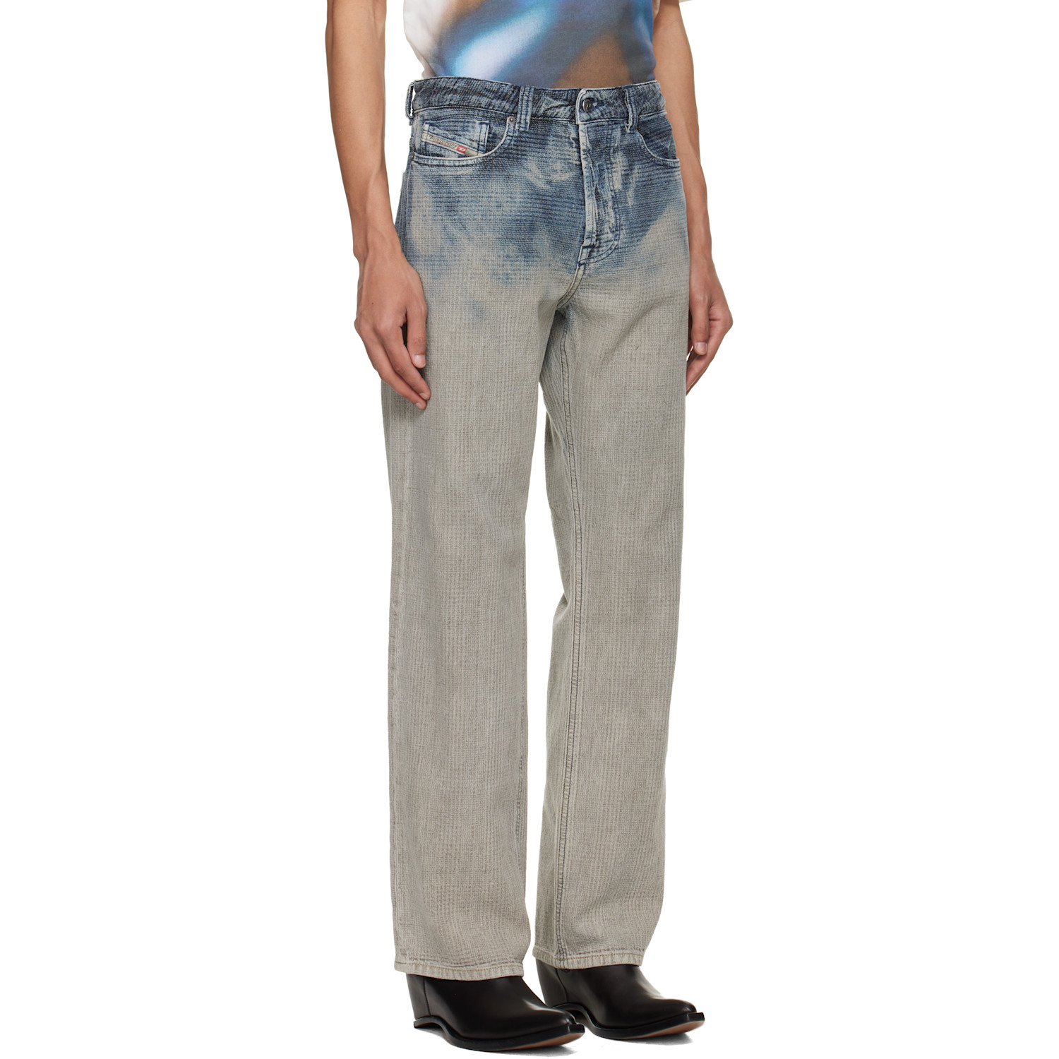 Diesel Blue Relaxed Regular Waist 1980 D-eeper Jeans 