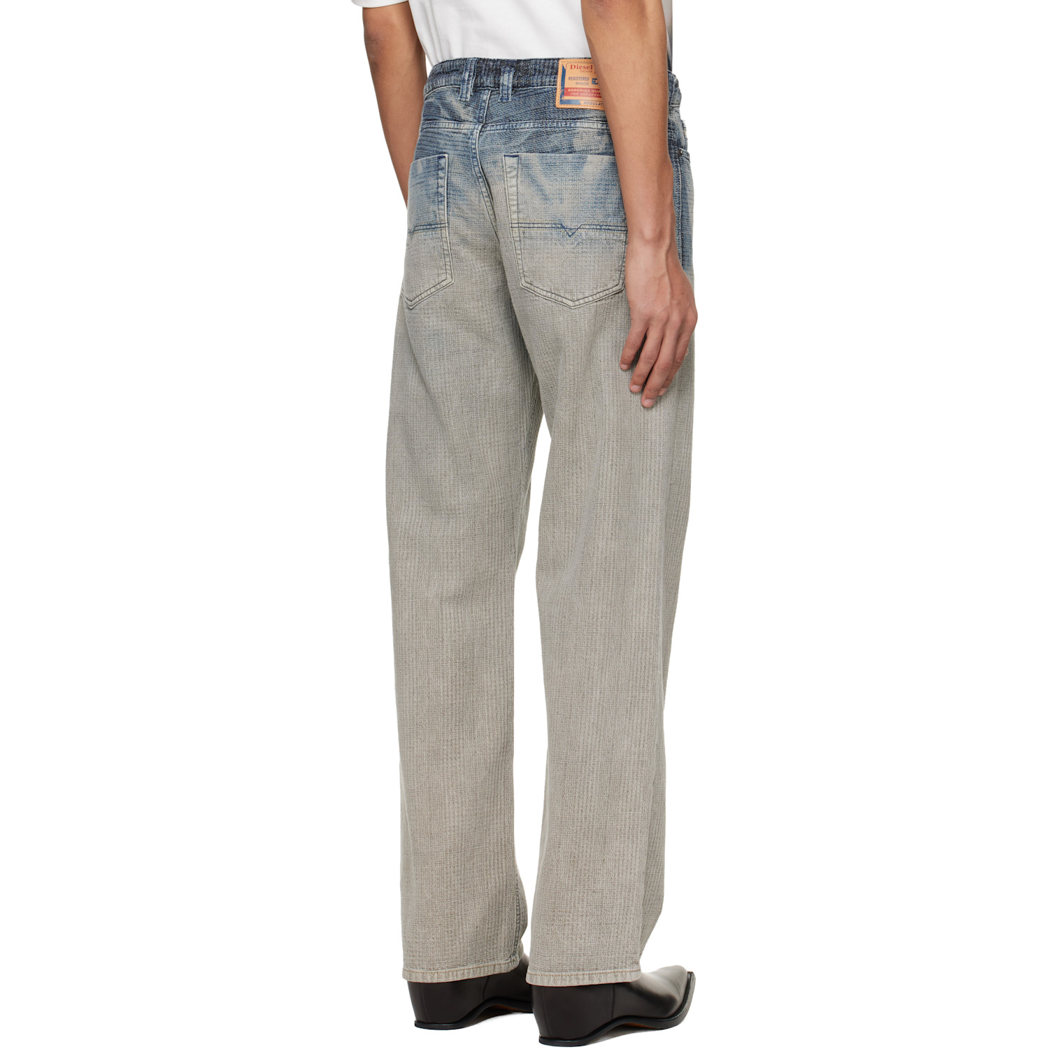  Diesel Blue Relaxed Regular Waist 1980 D-eeper Jeans 