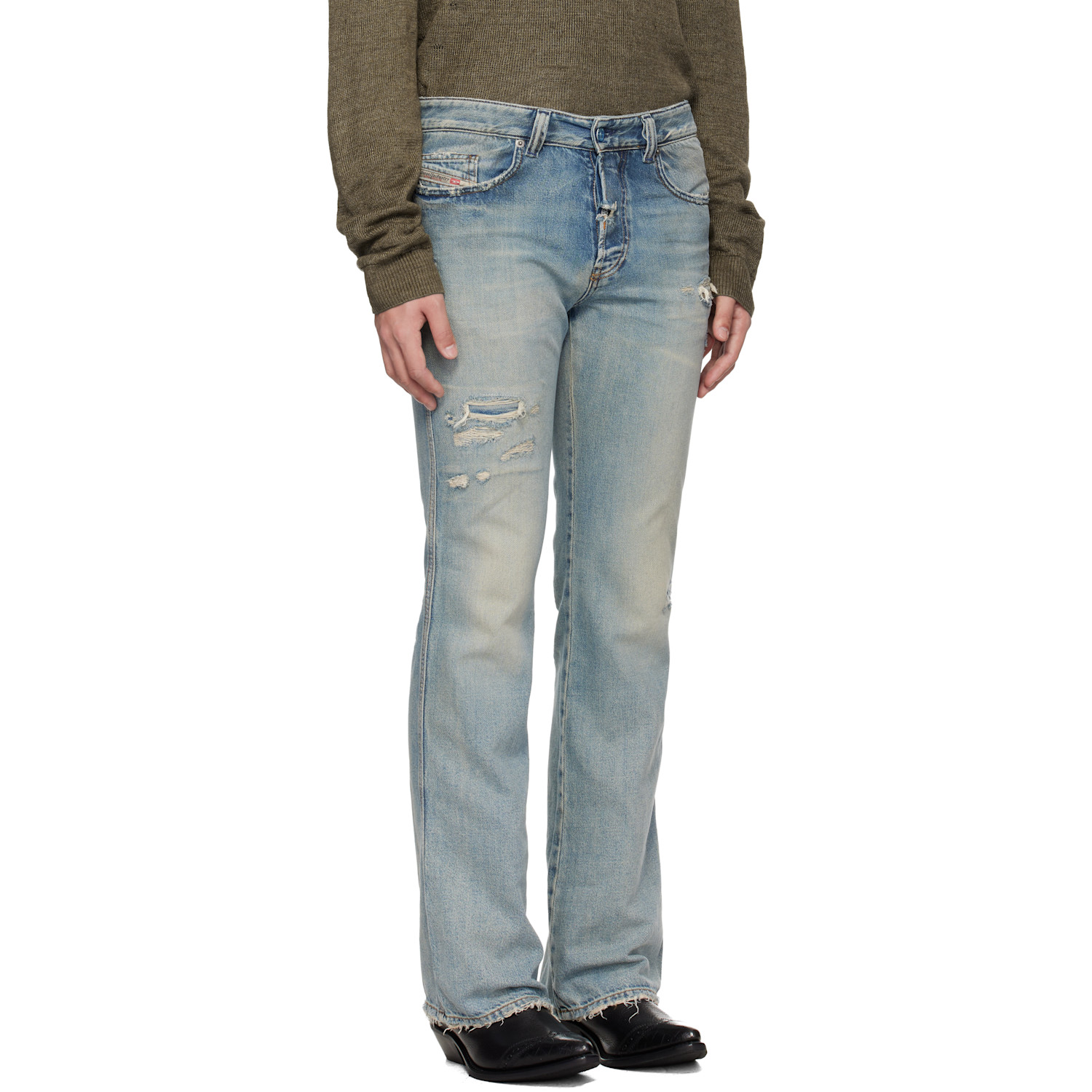  Diesel Blue Regular Waist 1998 D-buck Bootcut Jeans 