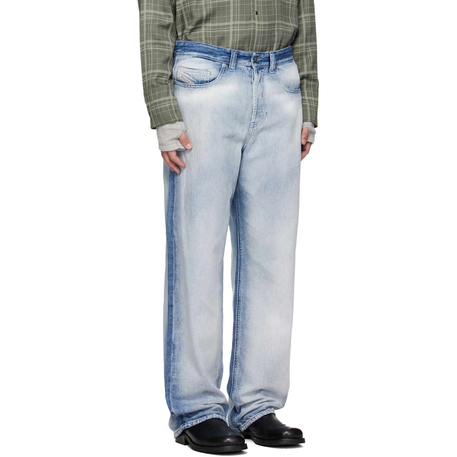  Diesel Blue Low Waist 2001 D-macro Relaxed Jeans 