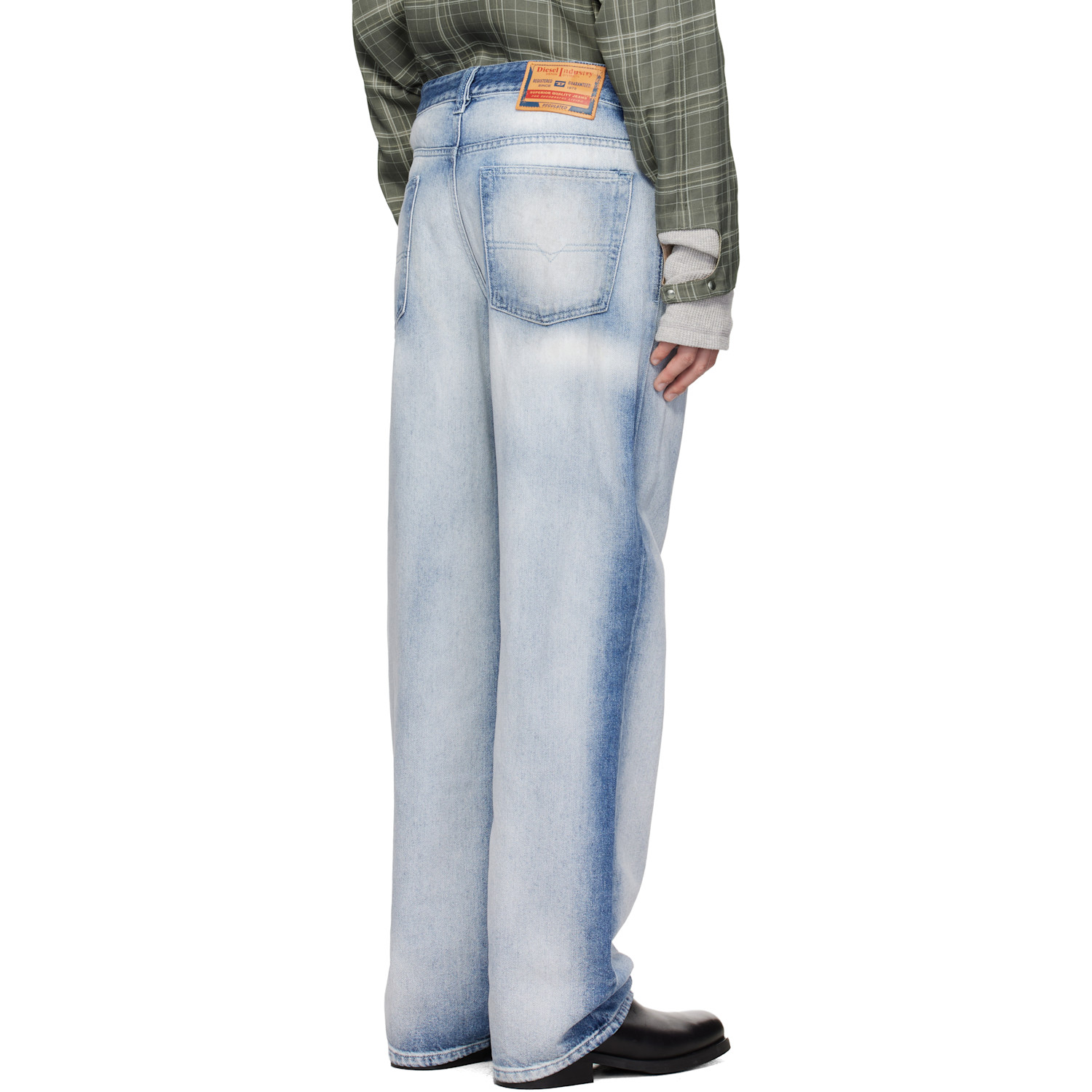  Diesel Blue Low Waist 2001 D-macro Relaxed Jeans 
