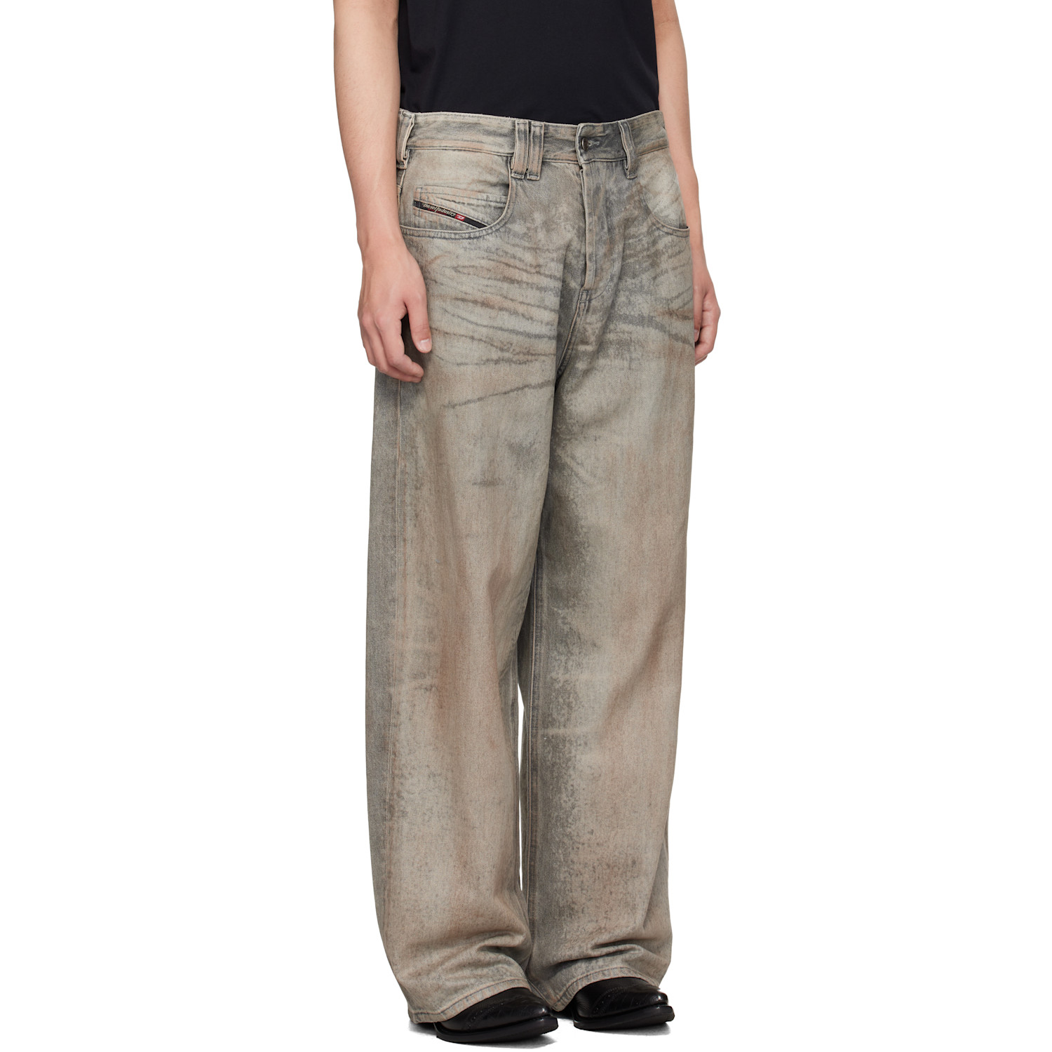  Diesel Gray Regular Waist 1997 D-enim-m Relaxed Jeans 