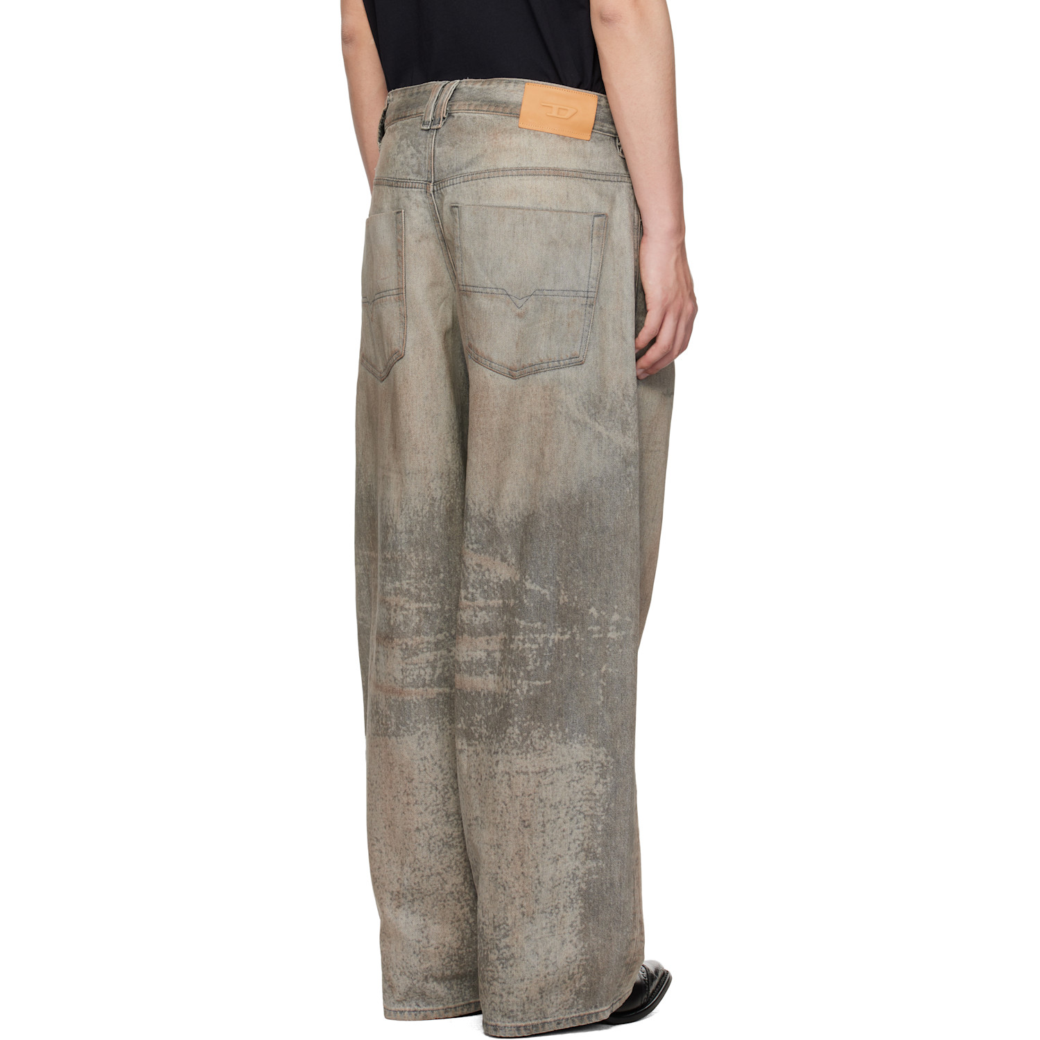  Diesel Gray Regular Waist 1997 D-enim-m Relaxed Jeans 