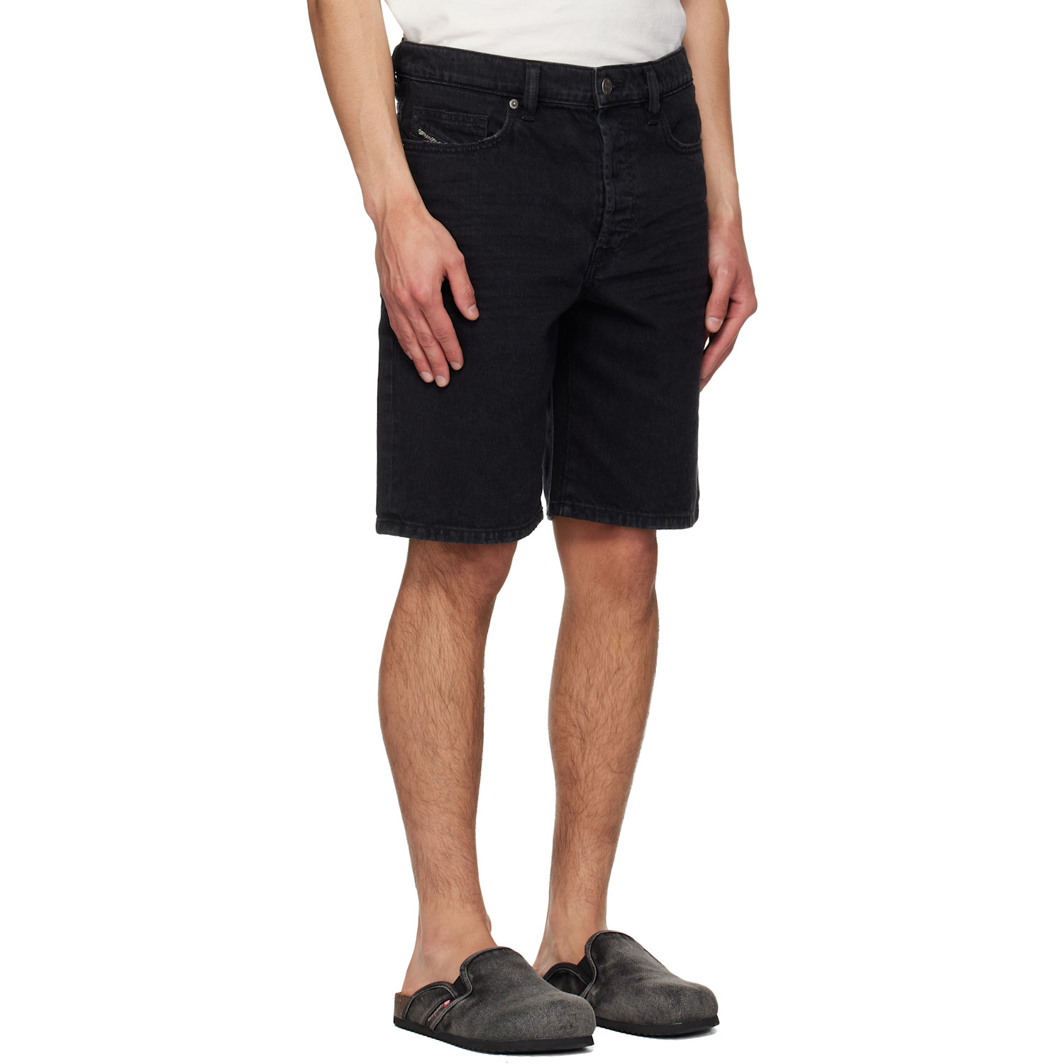  Diesel Black Regular-short Denim Shorts 