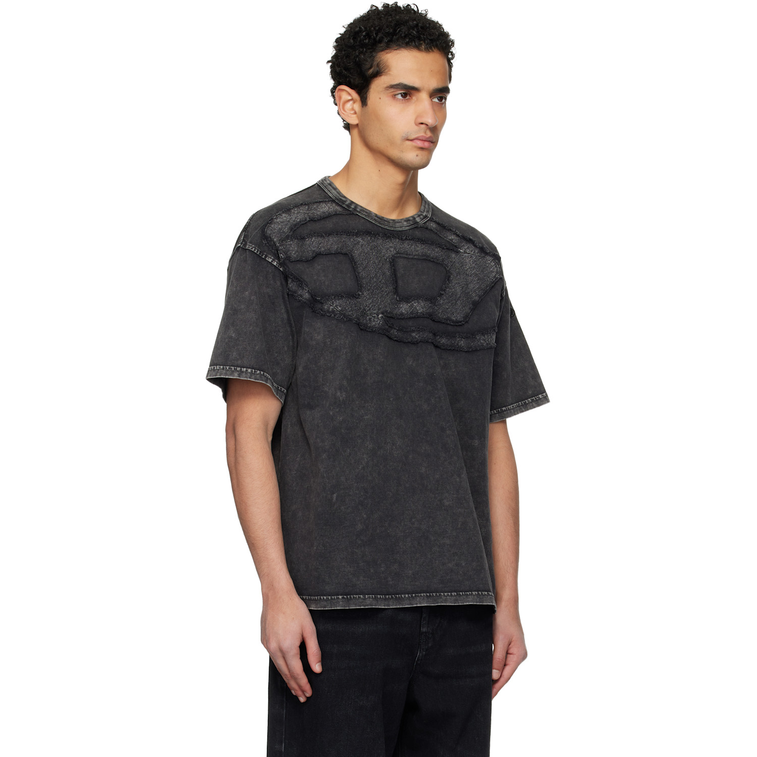  Diesel Black T-boxt-den T-shirt 