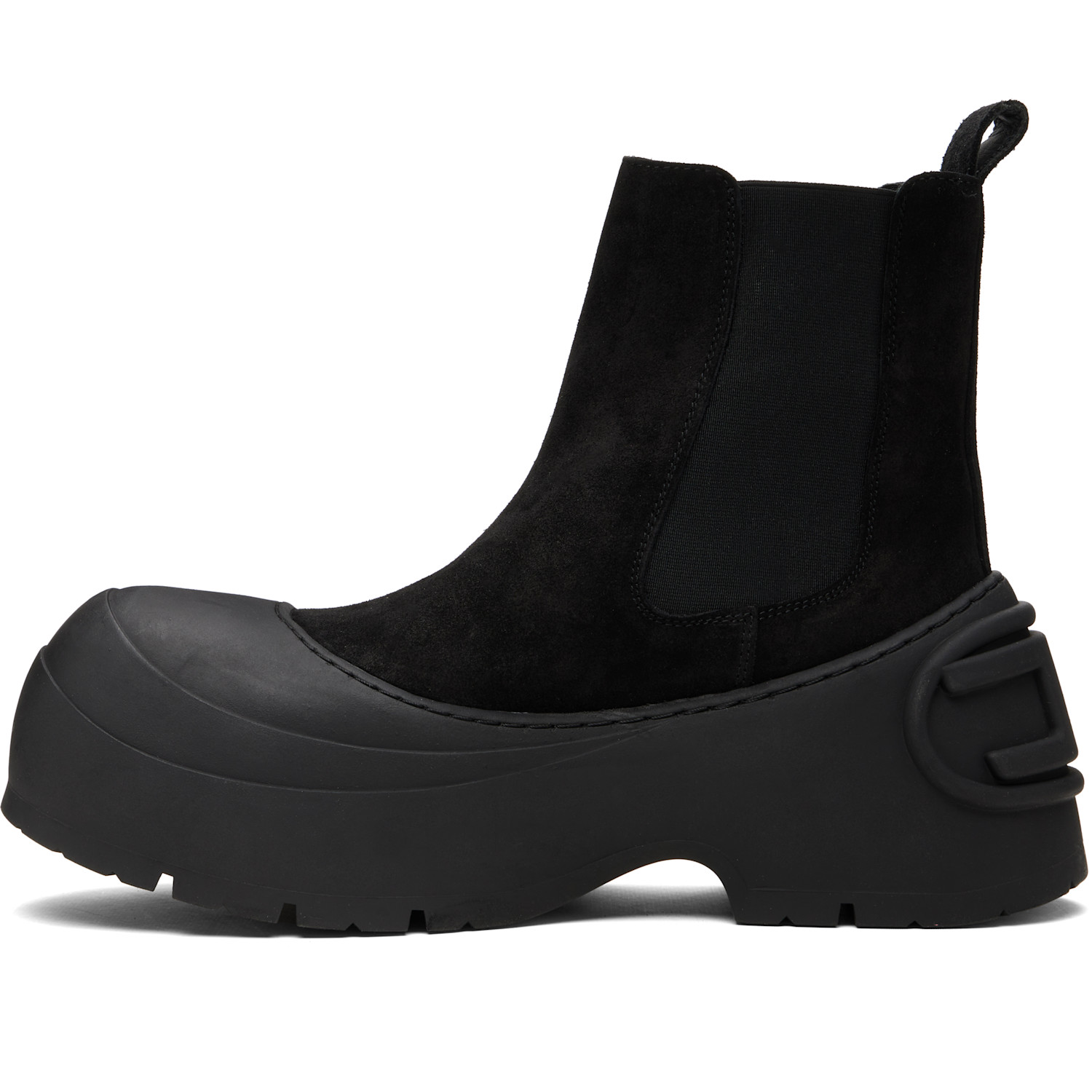  Diesel Black D-donald Beatle Chelsea Boots 