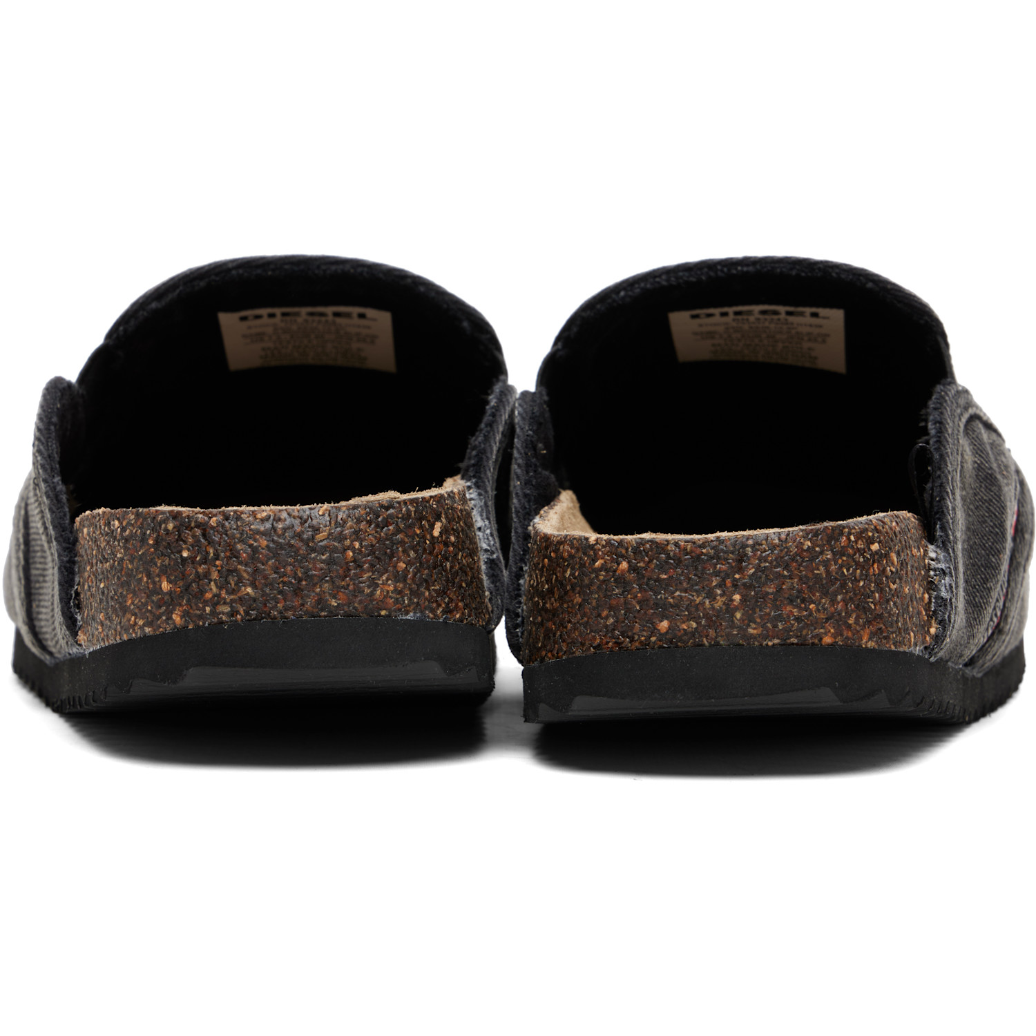  Diesel Black D-woodstock Slip-on Loafers 
