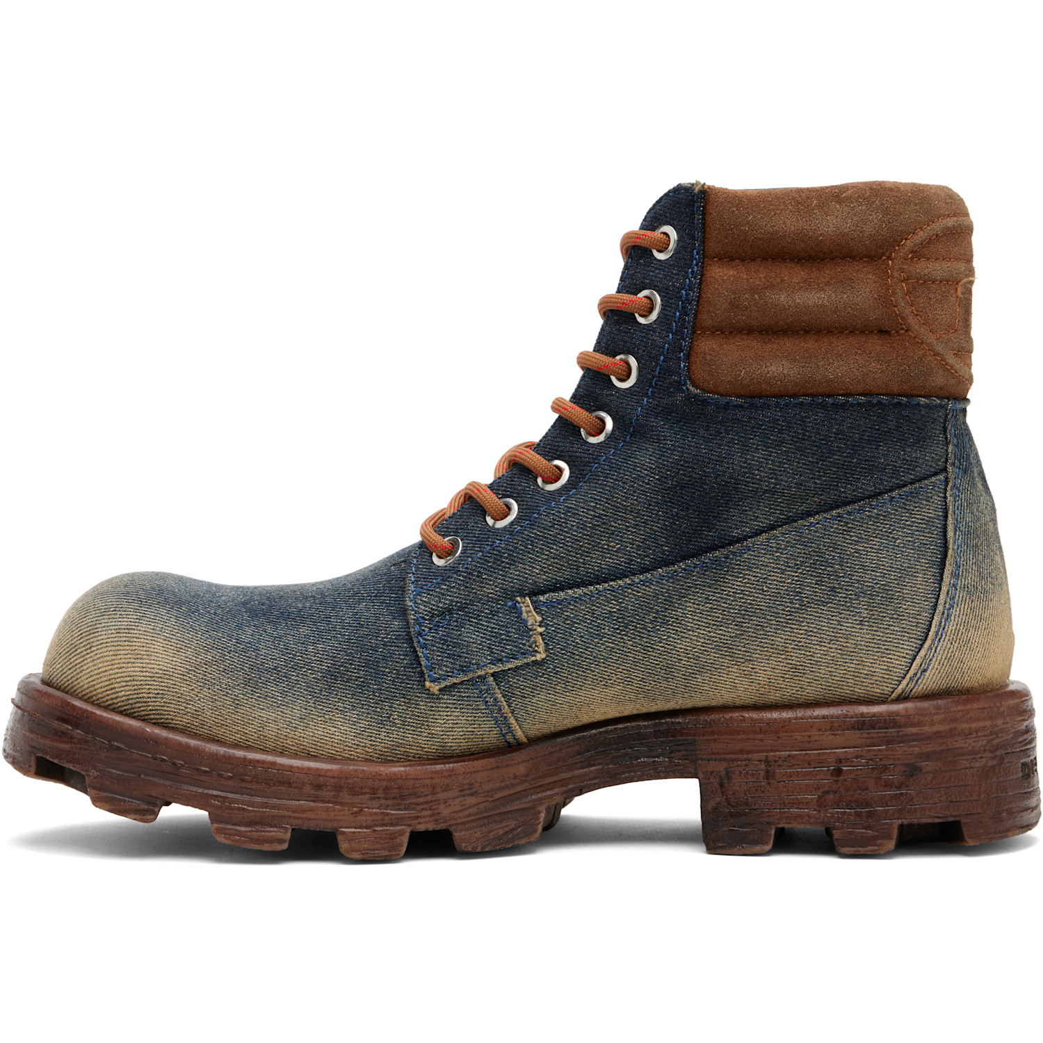  Diesel Blue D-hammer Lace Up Boots 