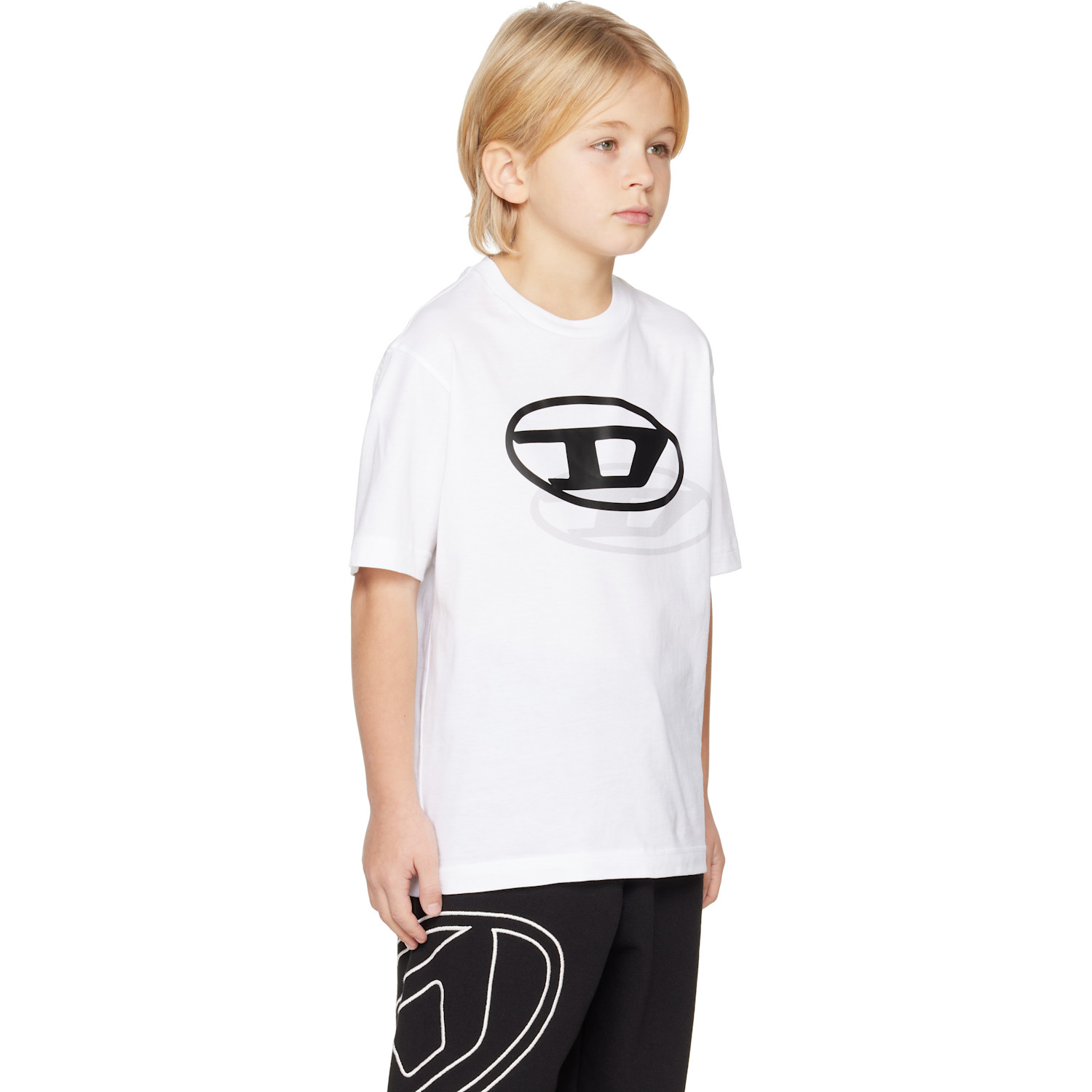  Diesel Kids White Tvale Over T-shirt 