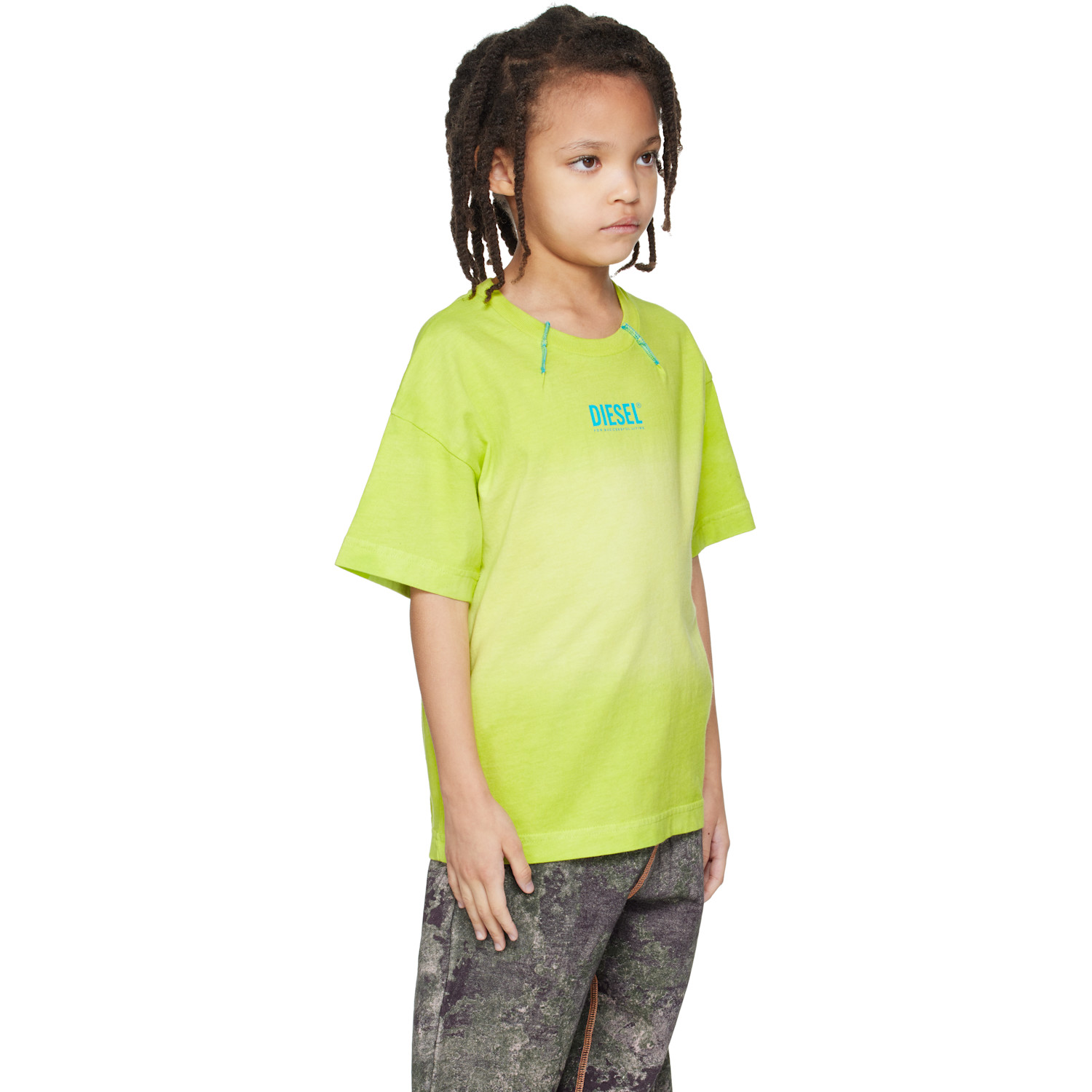  Diesel Kids Green Tshade Over T-shirt 