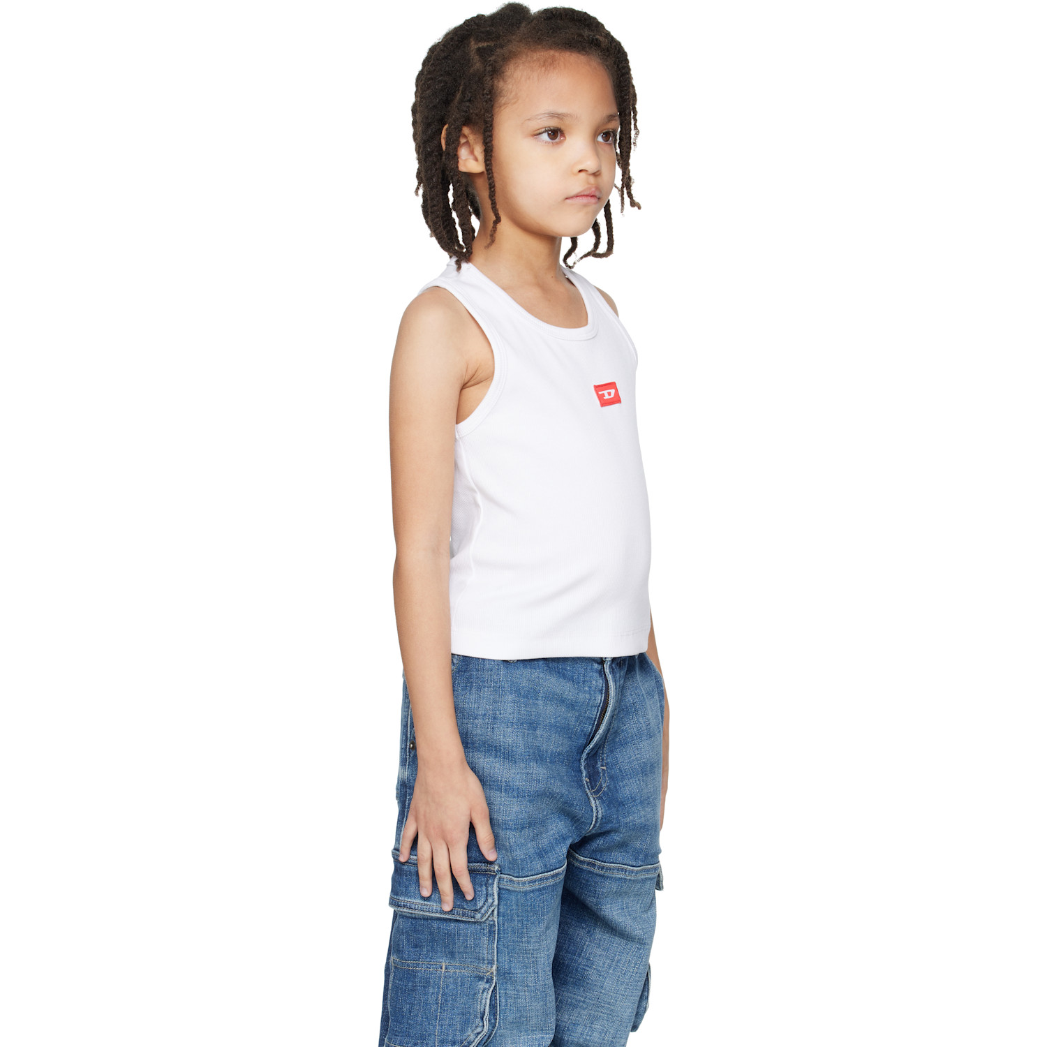  Diesel Kids White Tpaci Tank Top 