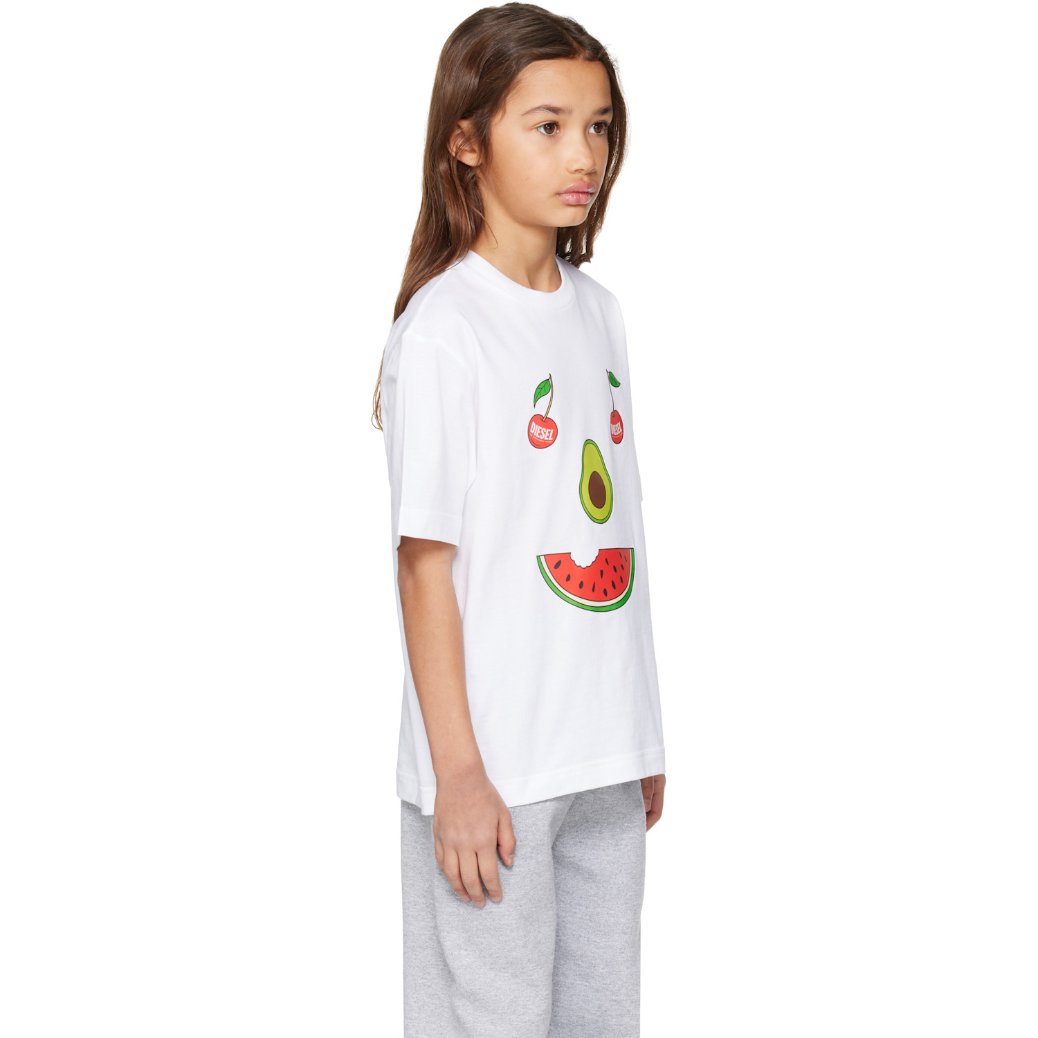  Diesel Kids White Mtillis Over T-shirt 