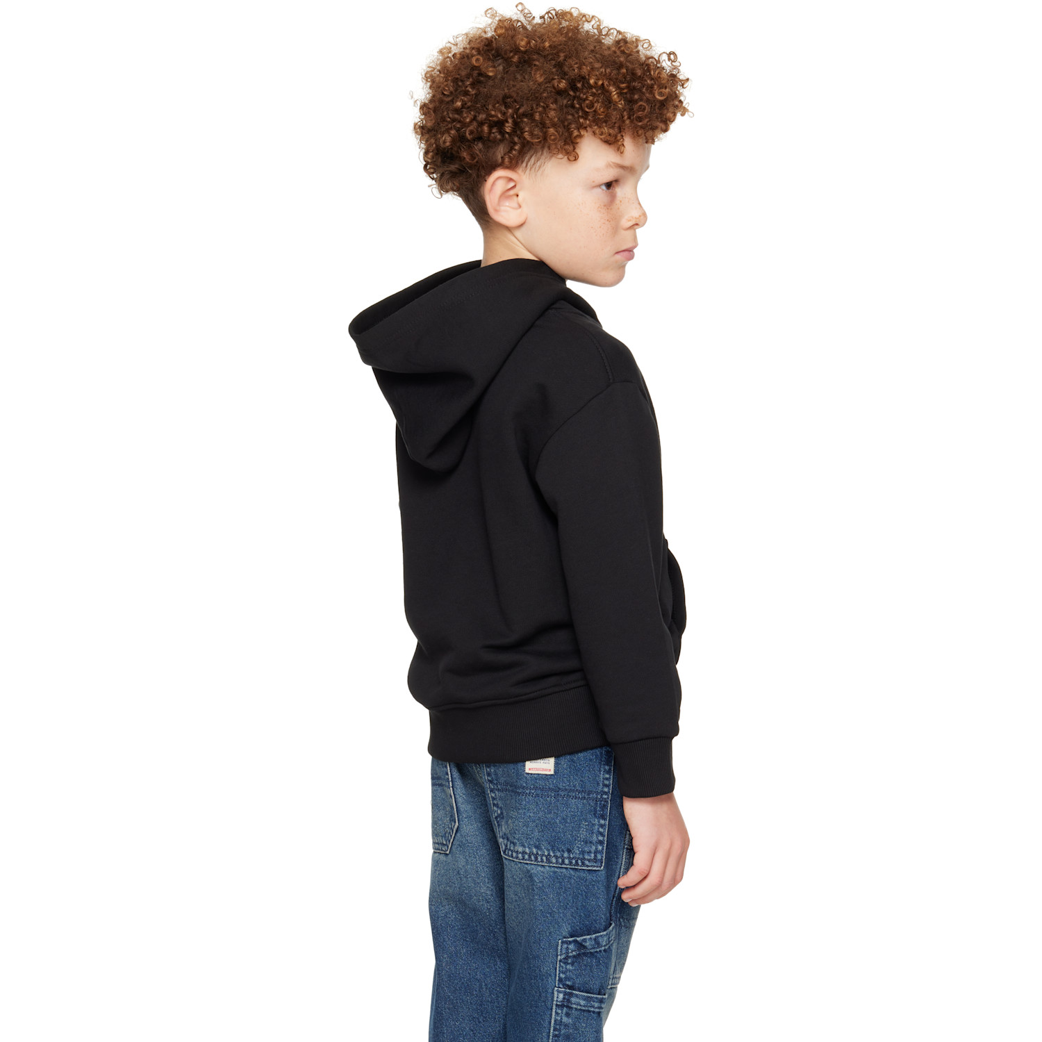 Diesel Kids Black Scirclehood Over Hoodie 