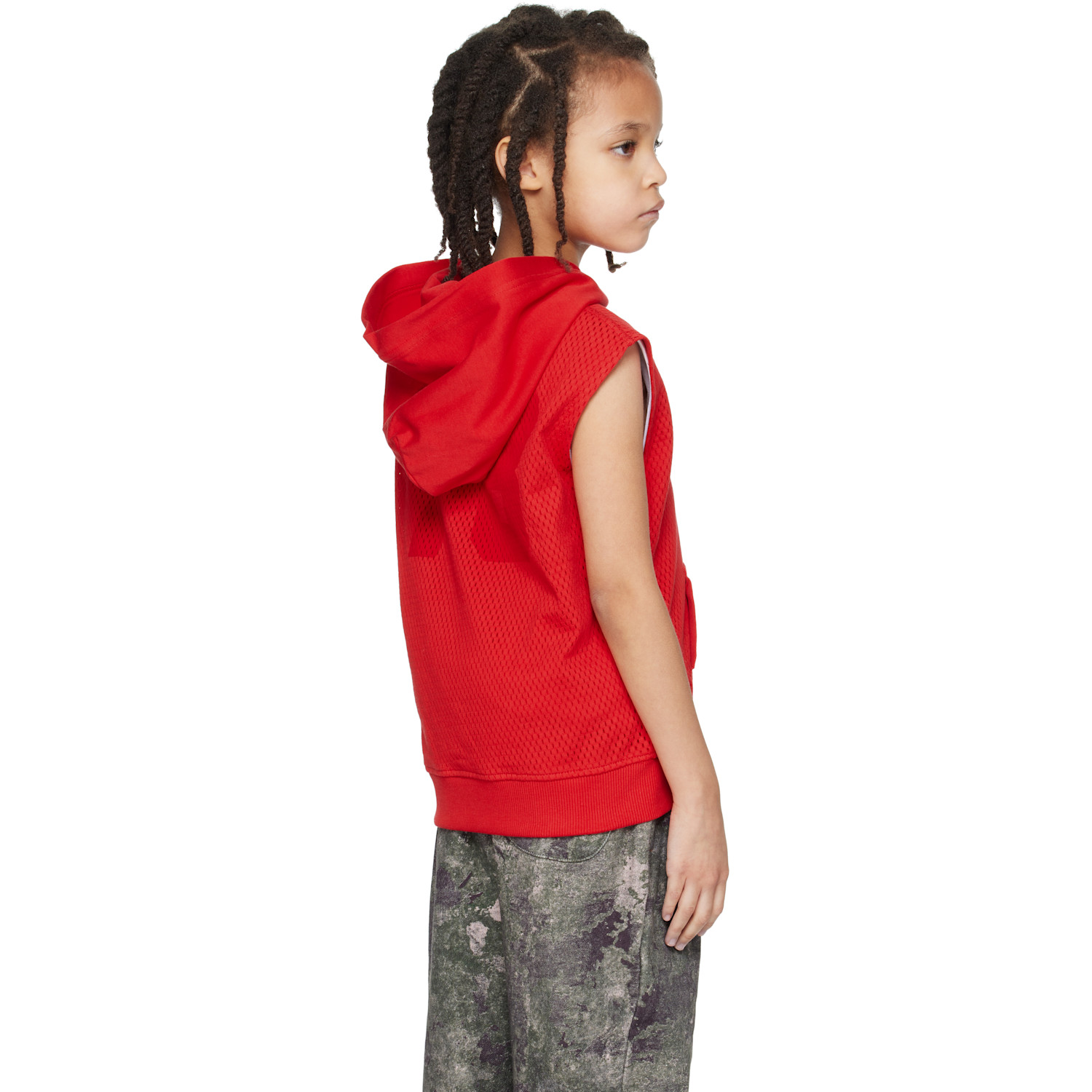  Diesel Kids Red Smesh Over Tank Top 