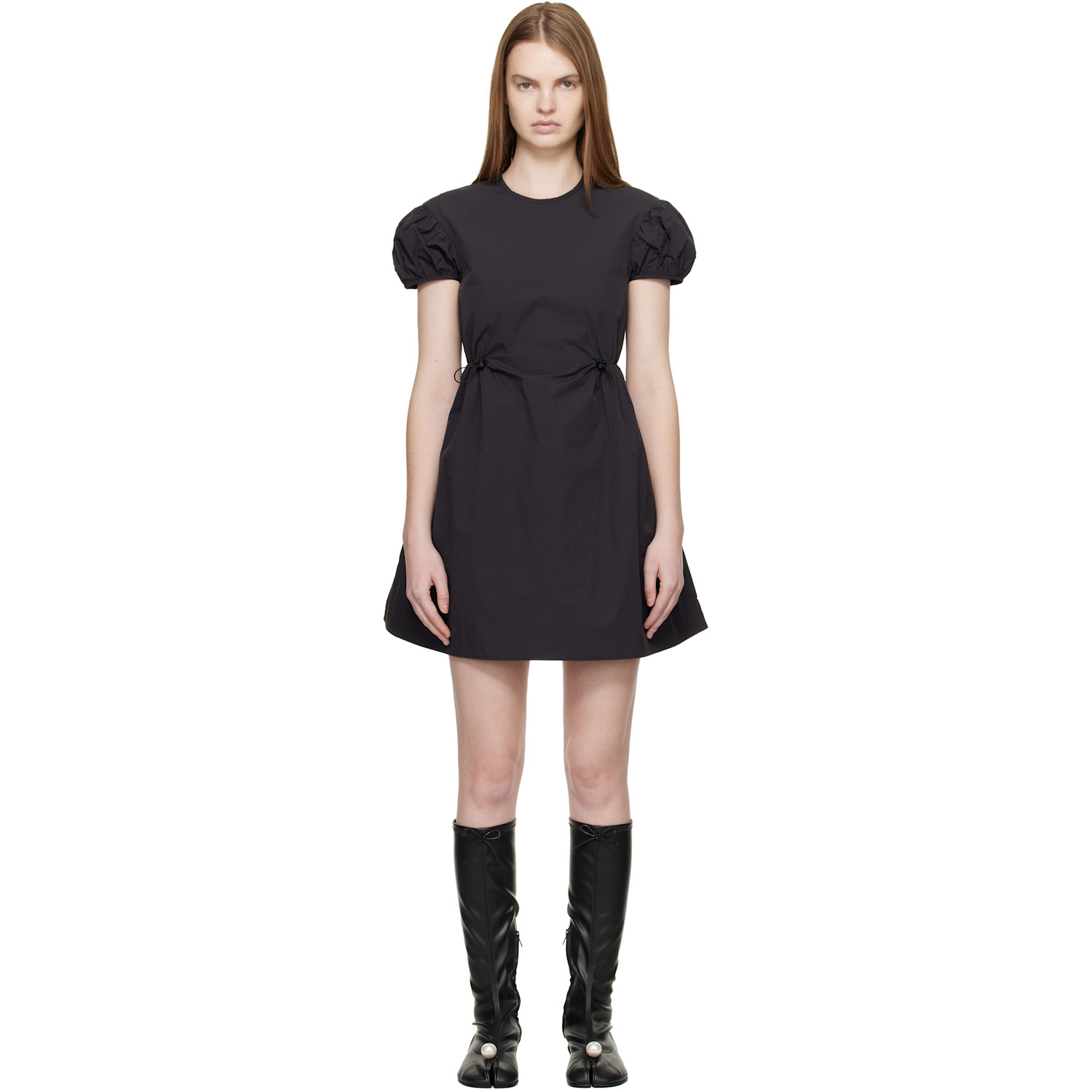 Cecilie Bahnsen Ultima gathered matelassé chiffon mini dress 
