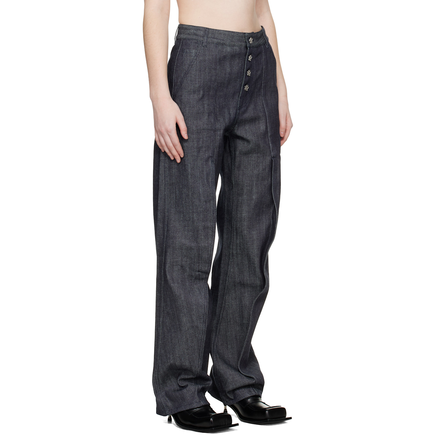  Cecilie Bahnsen Navy Cbcarmela Jeans 