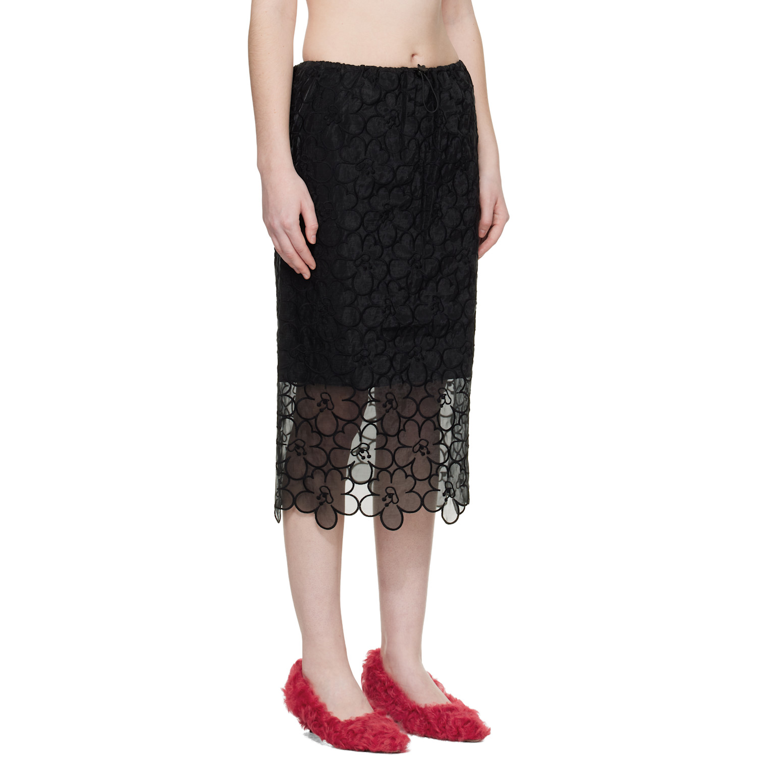  Cecilie Bahnsen Black Cbbria Midi Skirt 