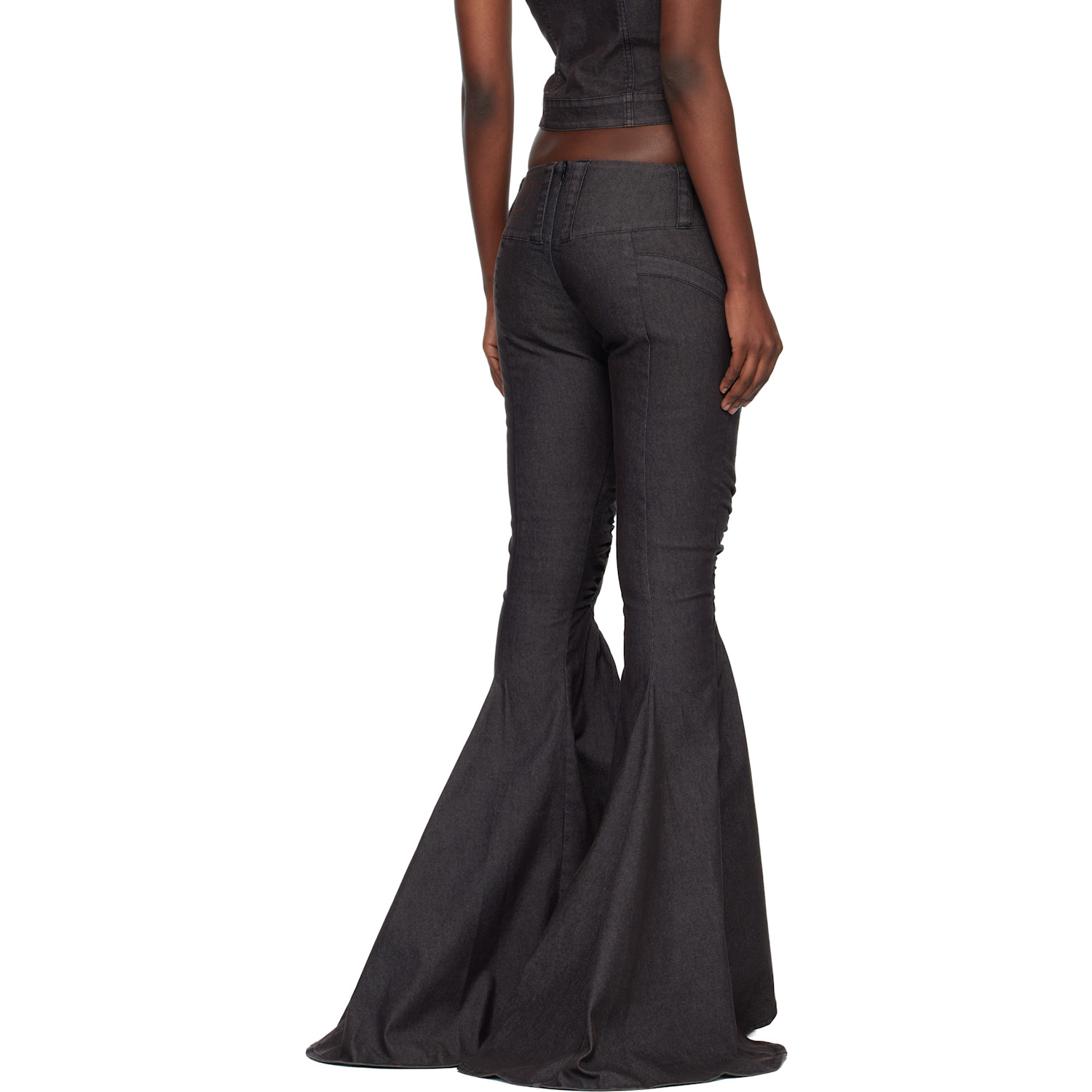  Miss Sixty Black Knwls Edition Slit Tailback Trousers 