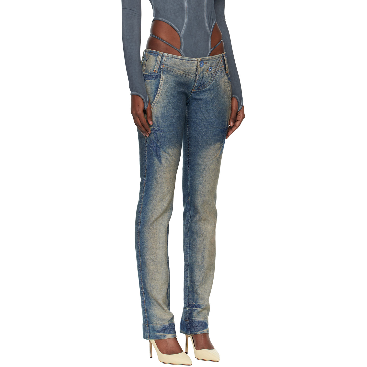  Miss Sixty Blue Knwls Edition Tie Dye Jeans 