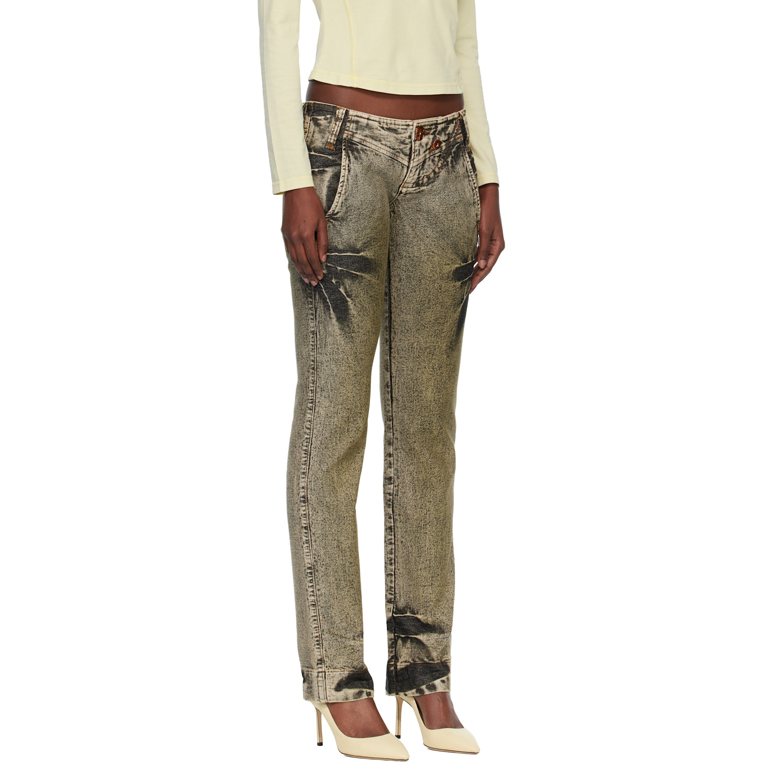  Miss Sixty Green Knwls Edition Tie-dye Jeans 