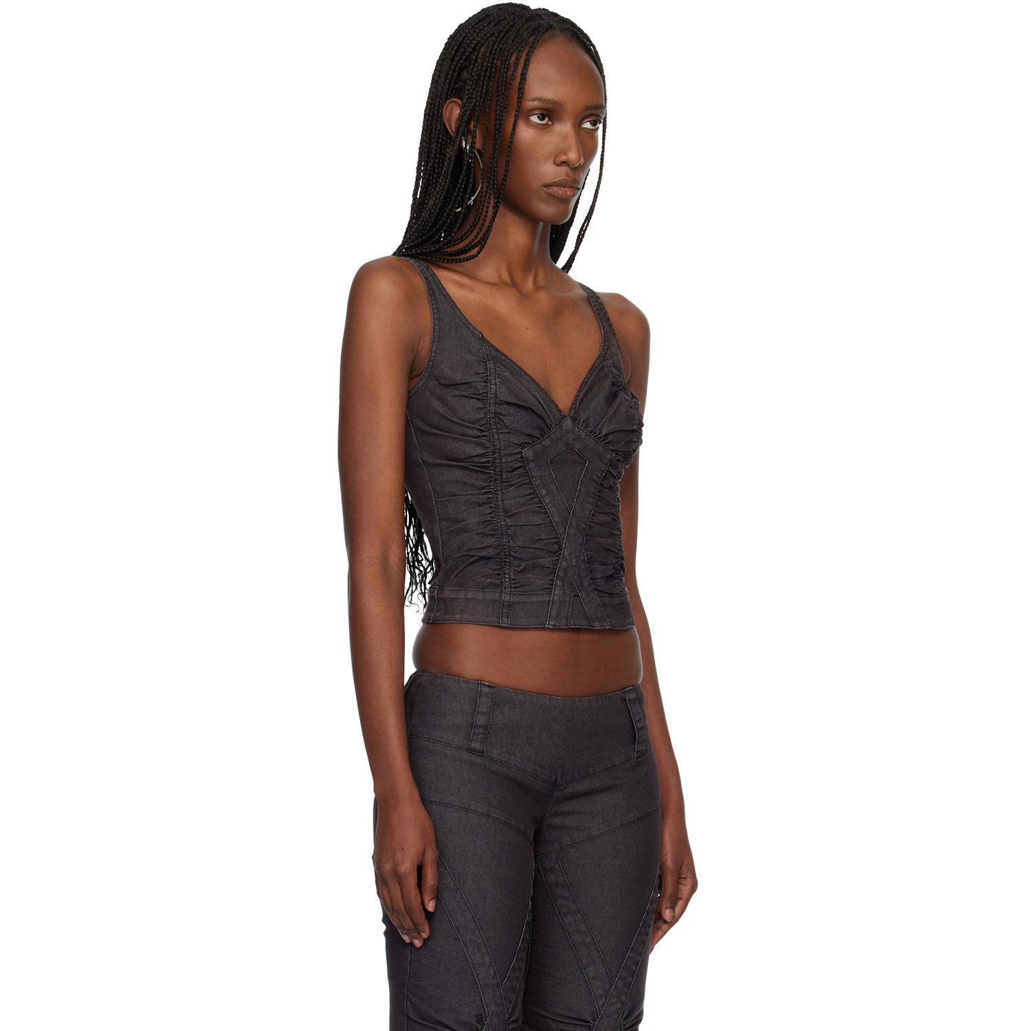  Miss Sixty Black Knwls Edition Strap Tank Top 
